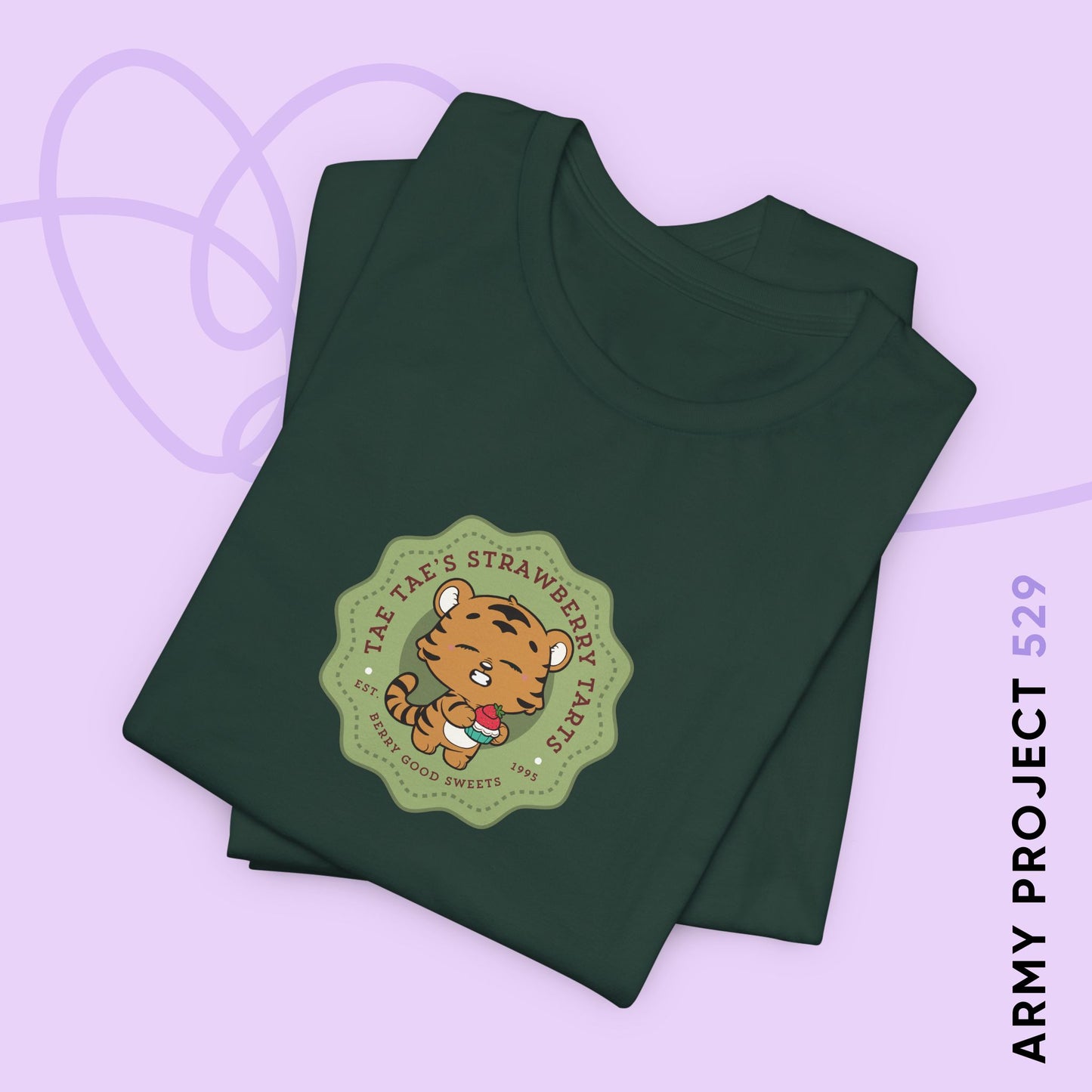 Tae Tae Strawberry Tarts Bakery Series Unisex Jersey Short Sleeve Tee