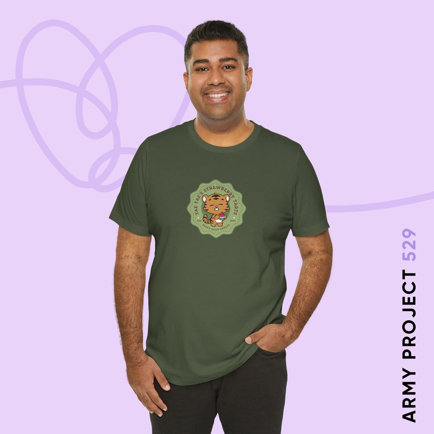 Tae Tae Strawberry Tarts Bakery Series Unisex Jersey Short Sleeve Tee