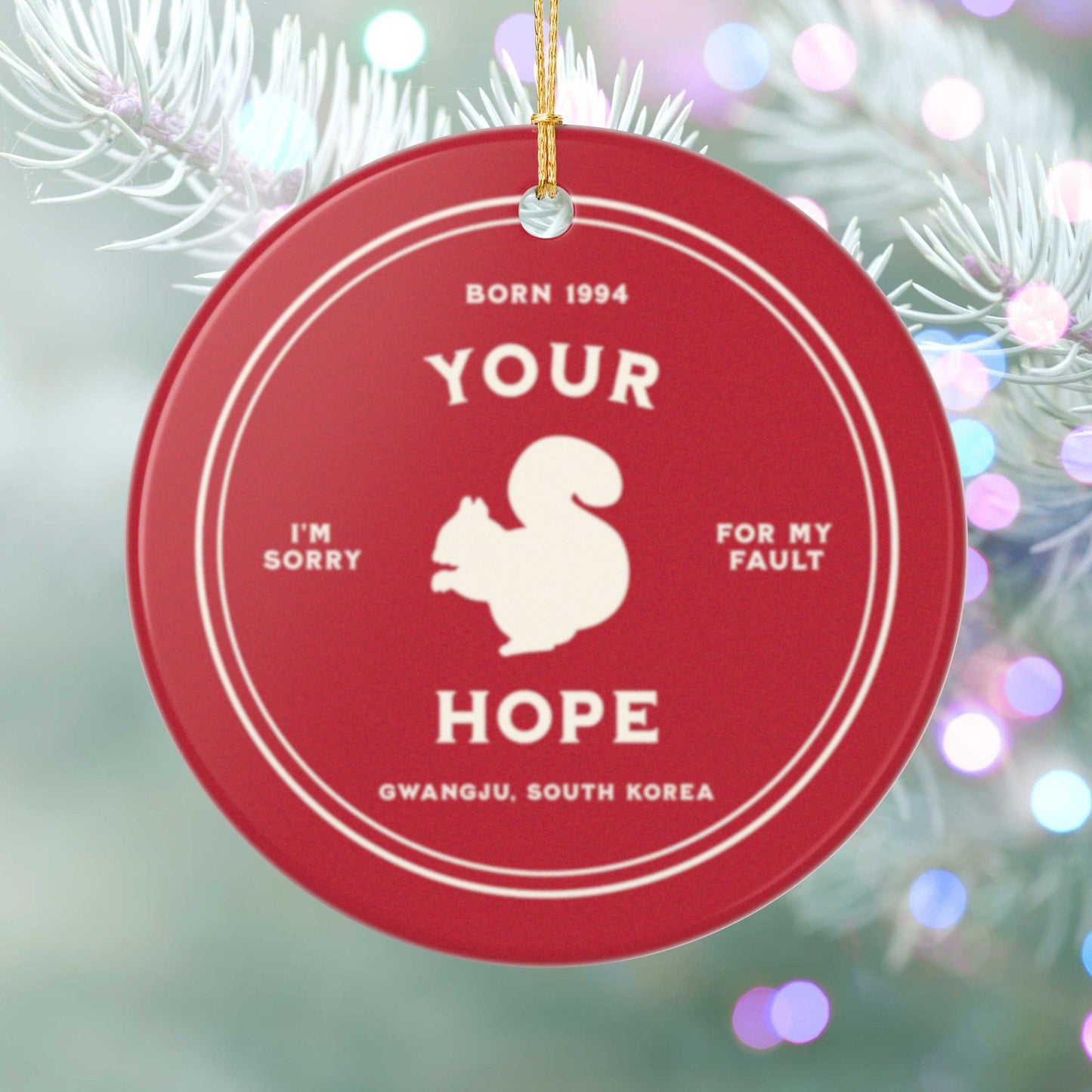 Your Hope Badge Series Ceramic Ornament