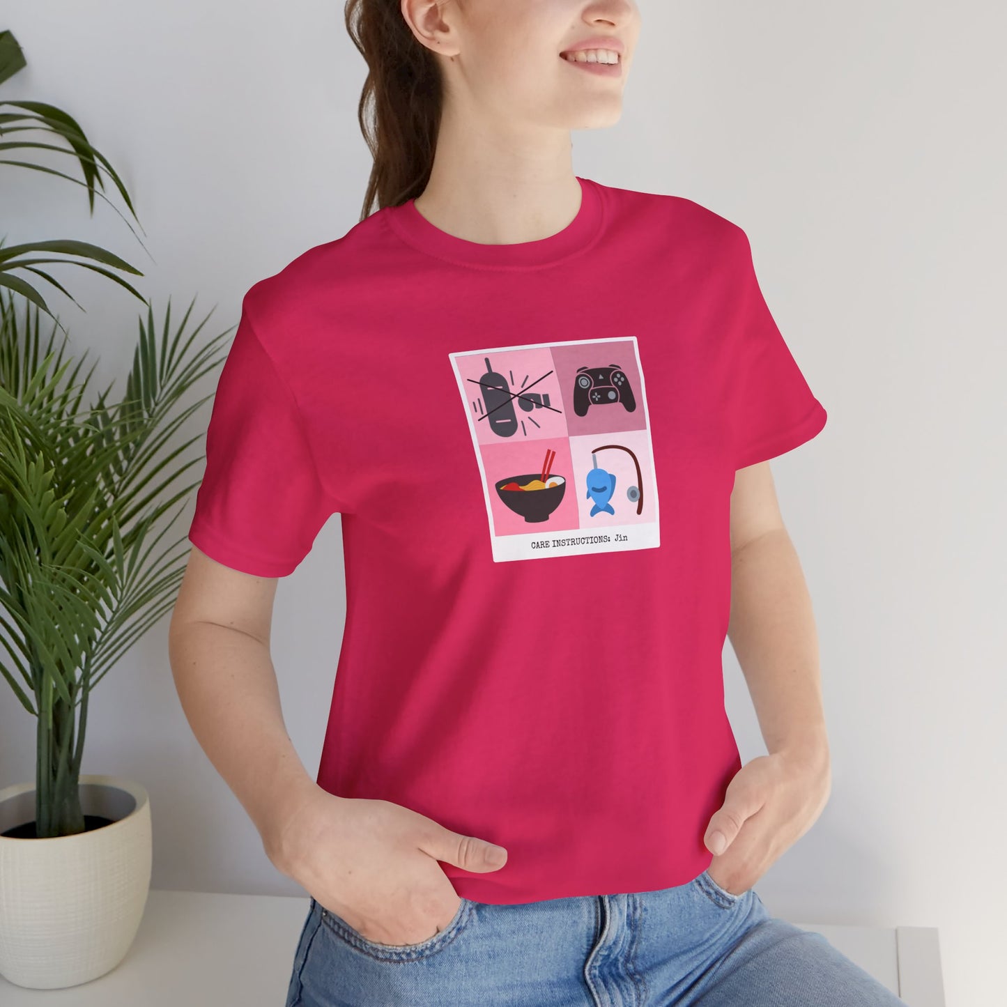 Seokjin Care Instructions Unisex Jersey Short Sleeve Tee