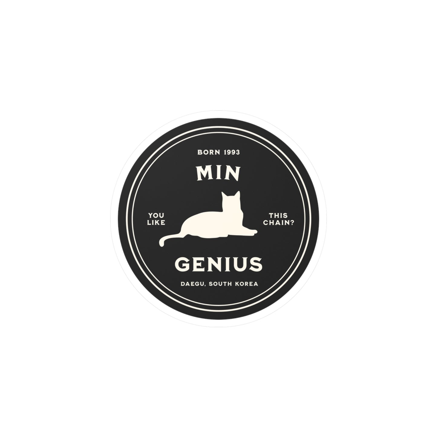 Min Genius Medallion Series Kiss-Cut Vinyl Decals