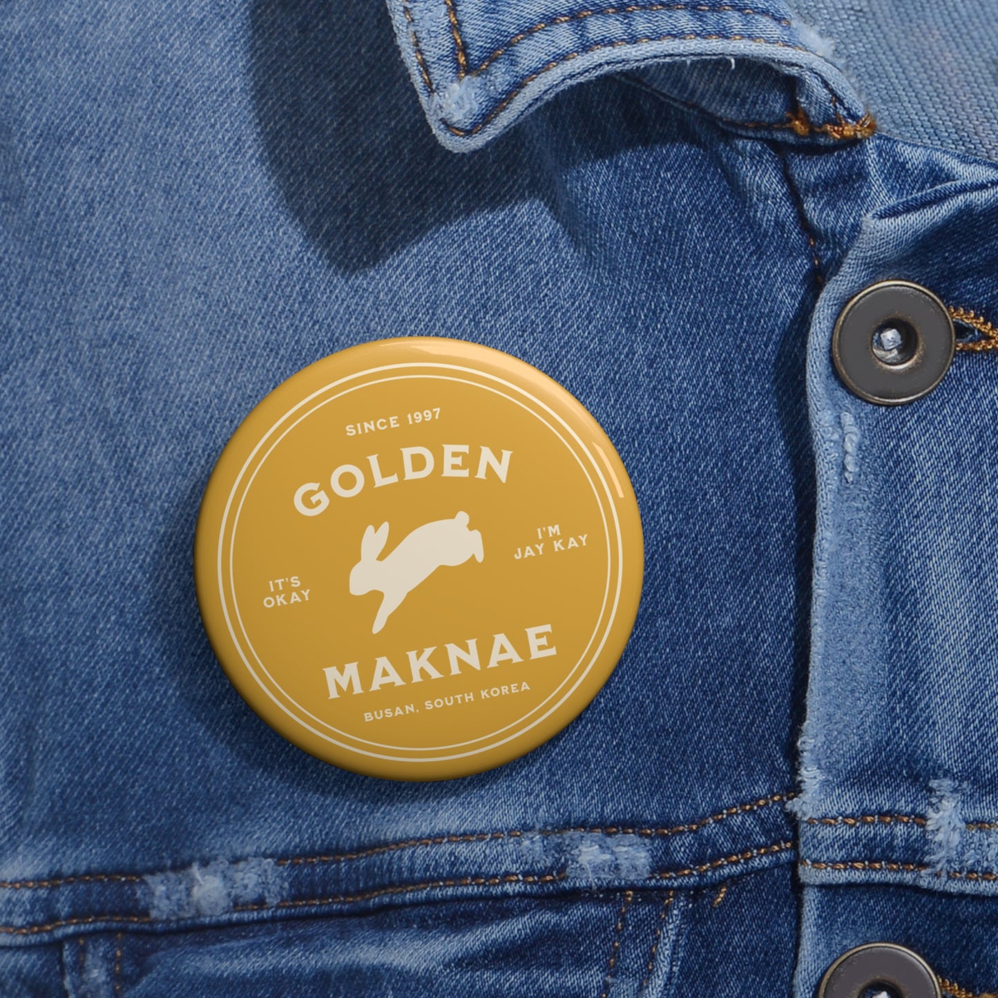 Golden Maknae Badge Series Pin Button