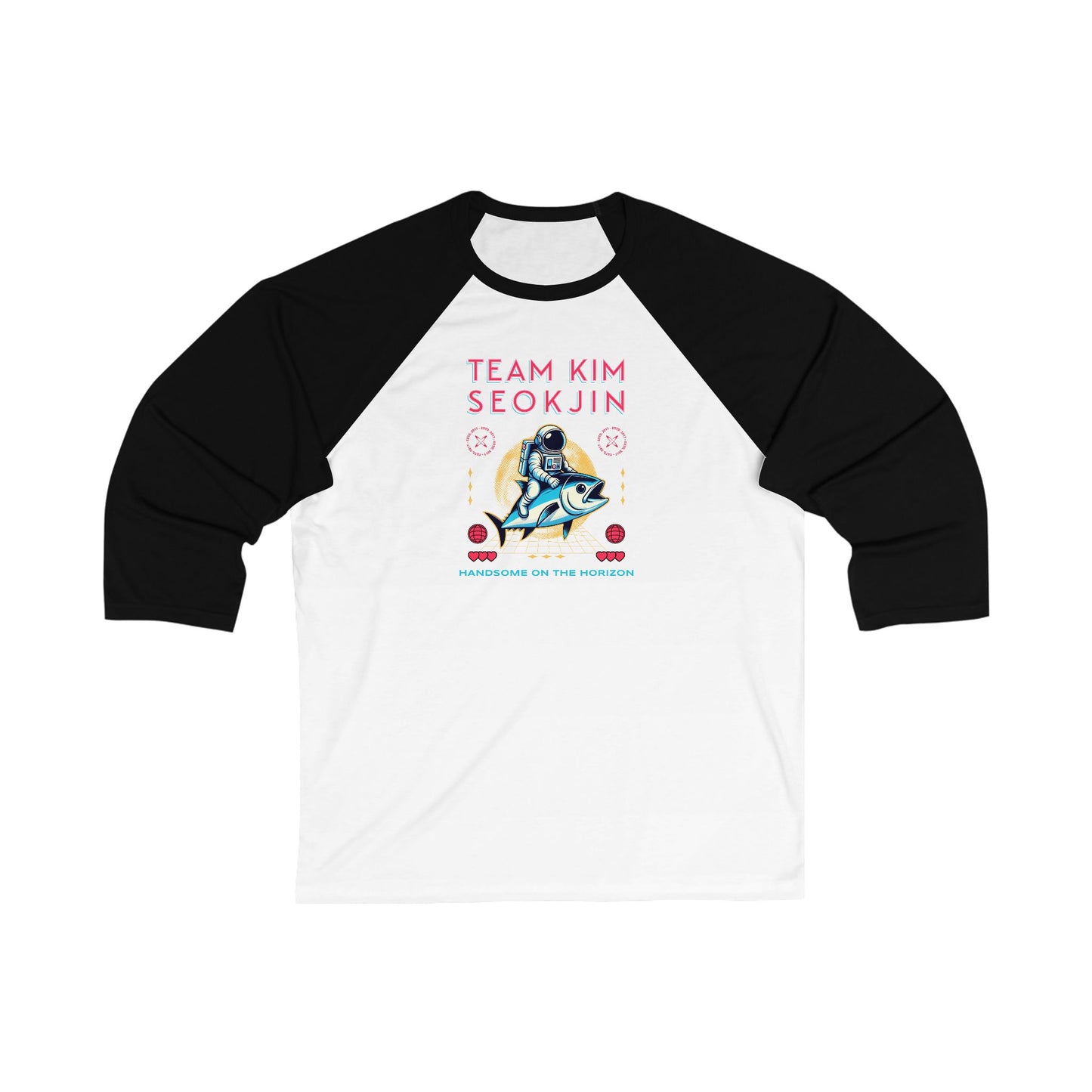 Team Kim Seokjin Unisex 3\4 Sleeve Baseball Tee