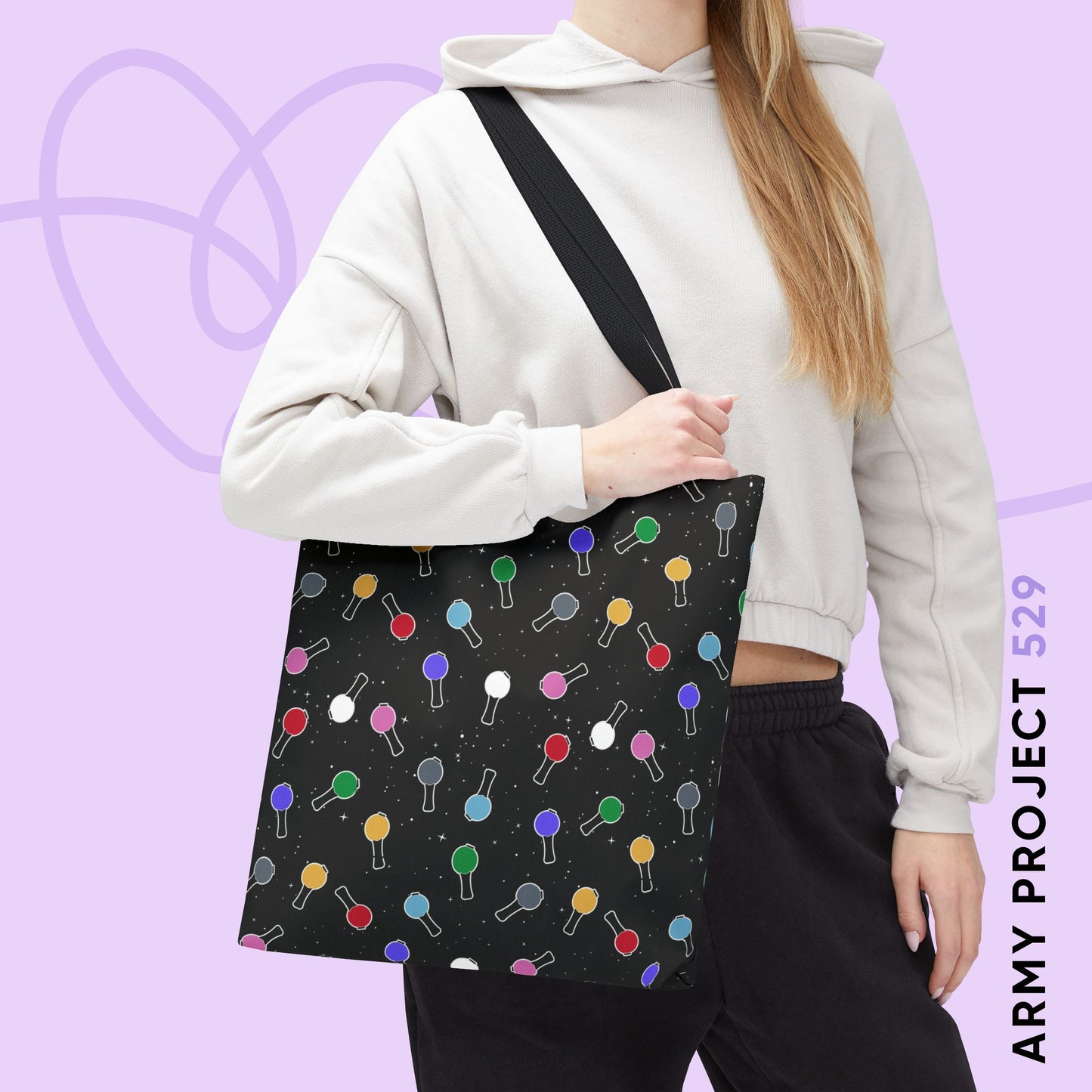 Ma City Map Lightstick Tote Bag