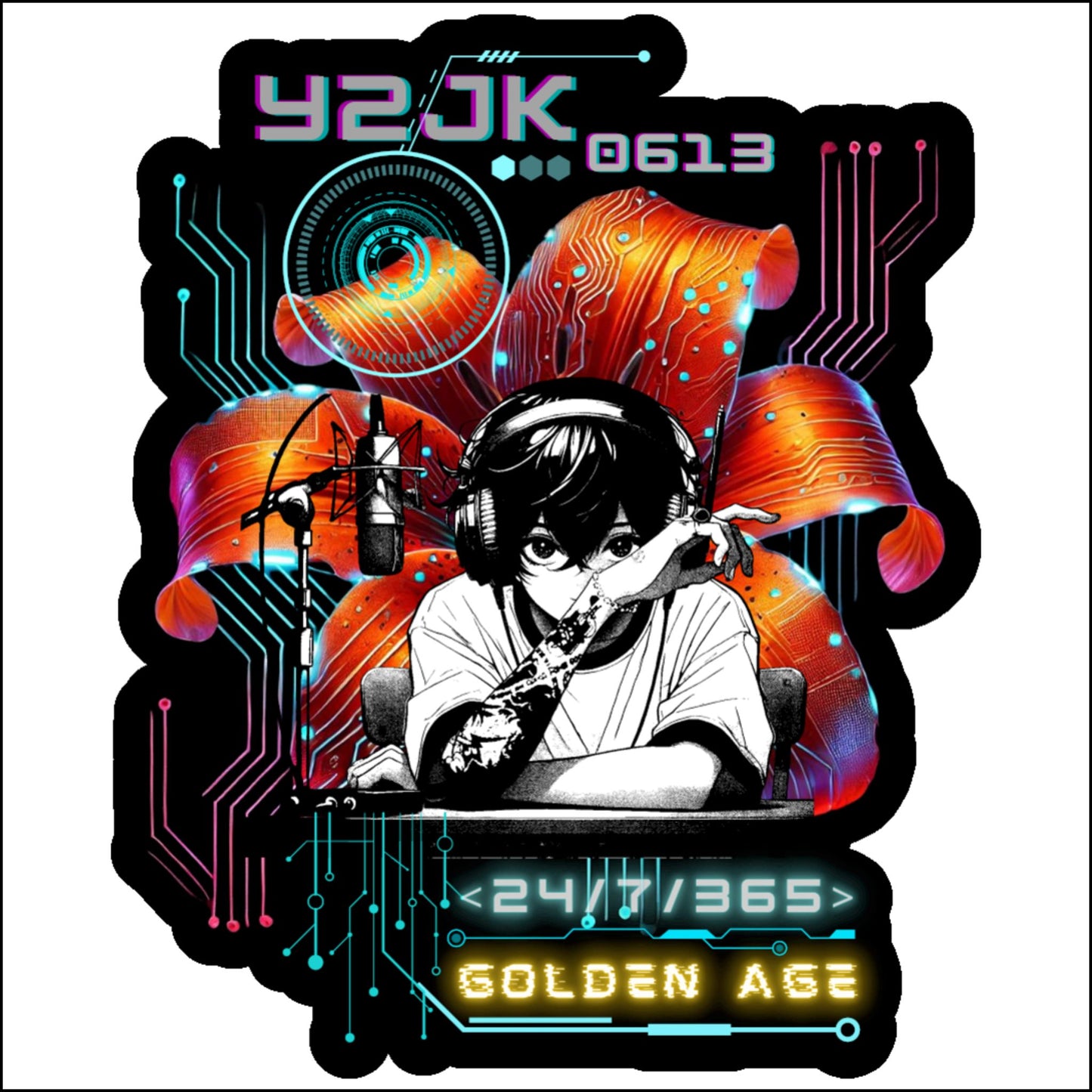 Jungkook Y2JK Retro Custom Cut Acrylic Ornament