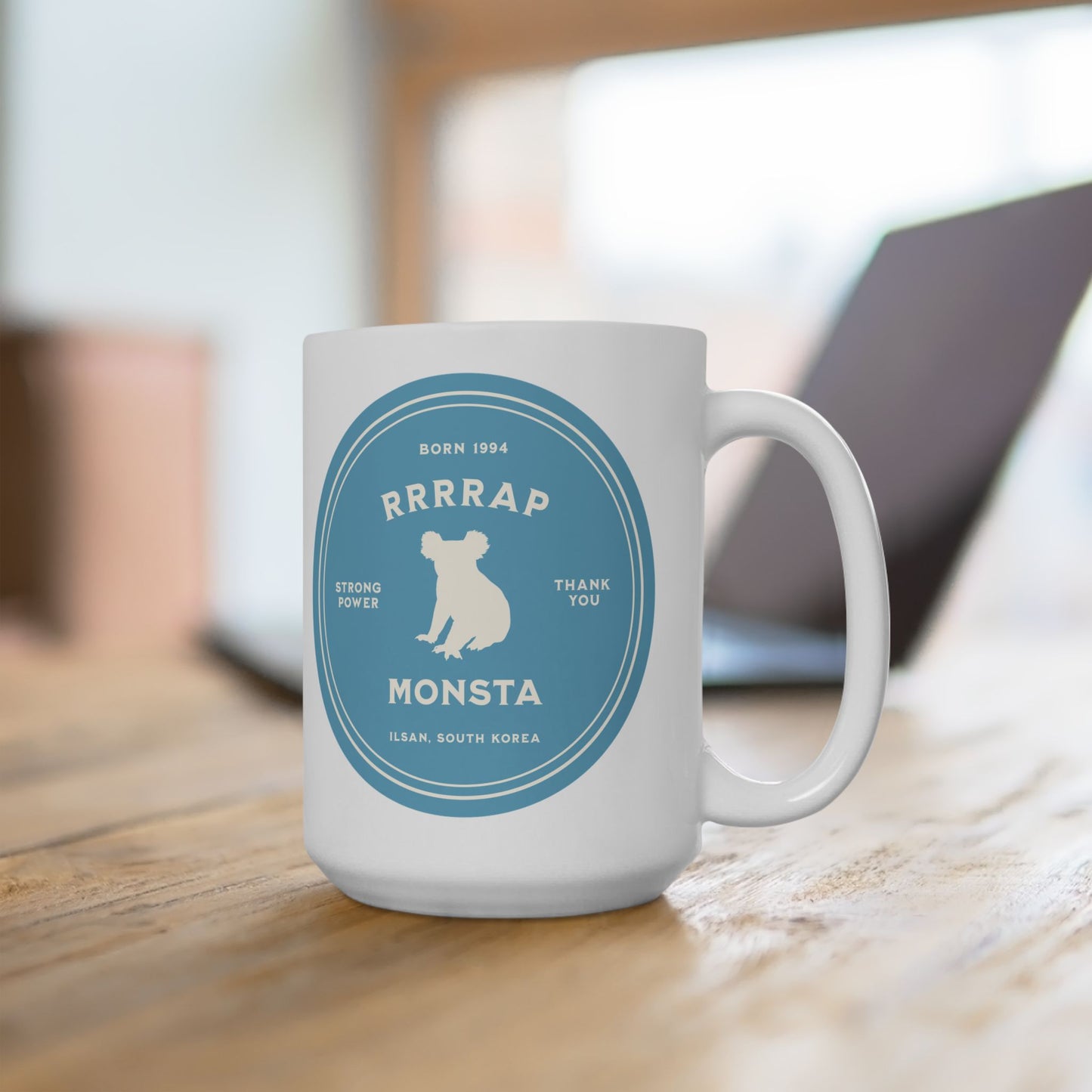 RRRRap Monsta Medallion Series 15oz Ceramic Coffee Mug