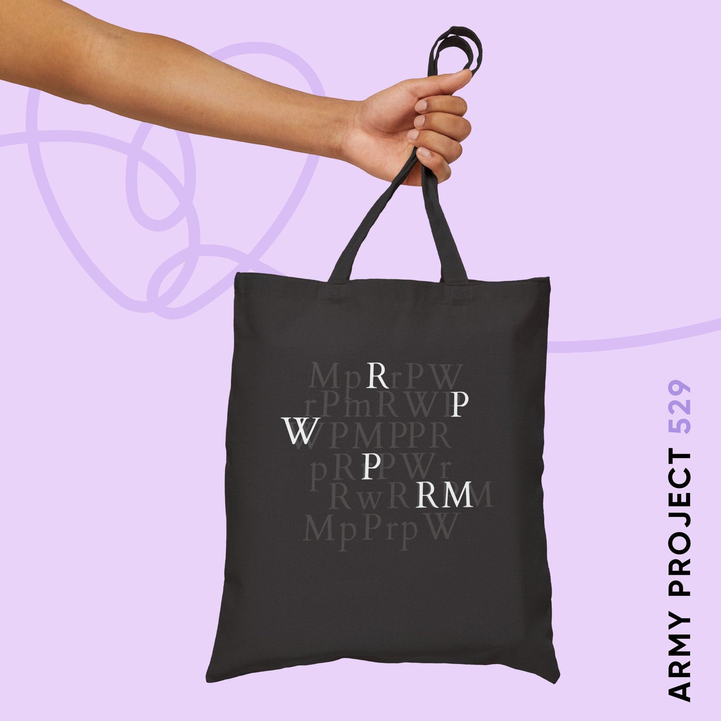 Namjoon Lost in the Page Cotton Canvas Tote Bag