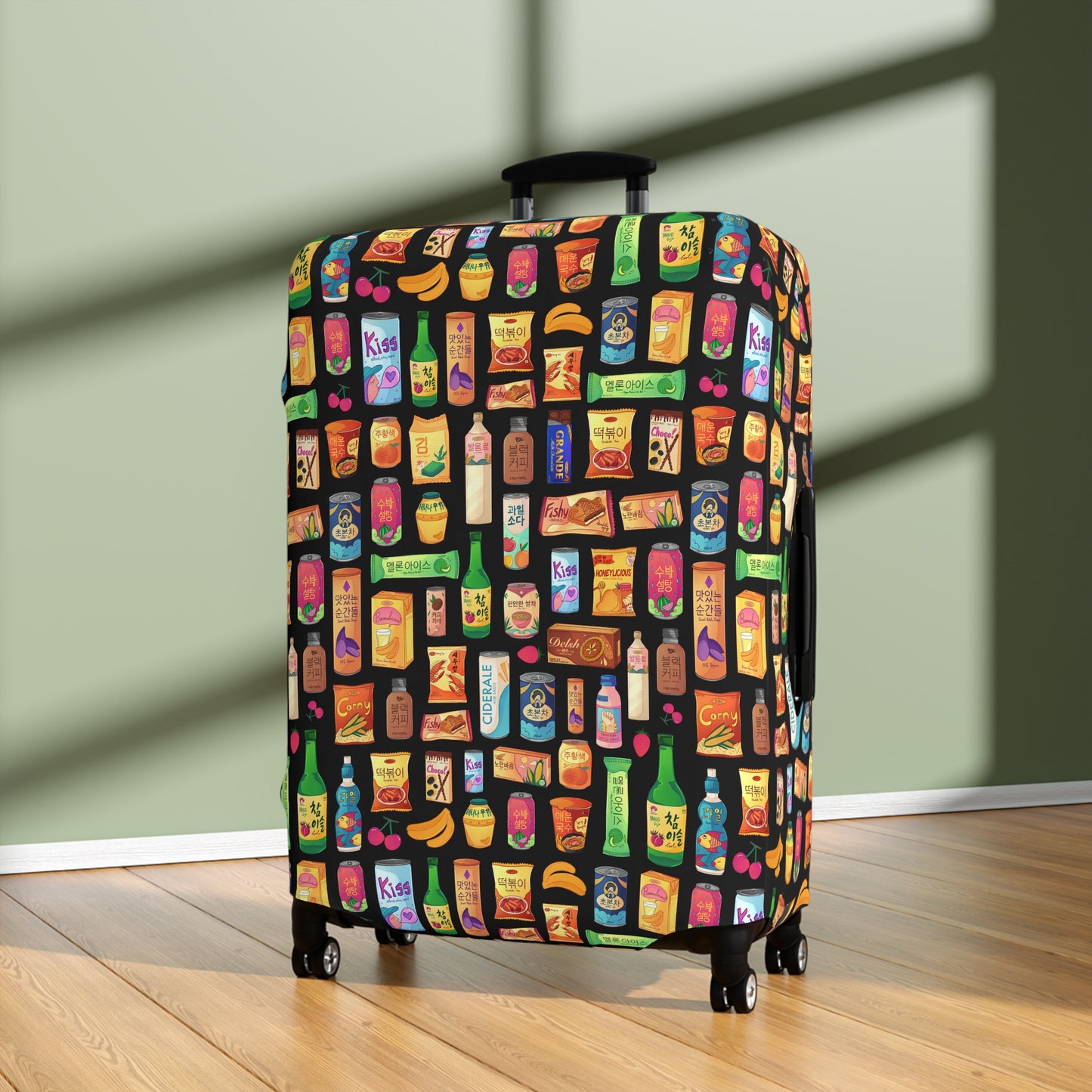 Bright & Bold Korean Snacks Luggage Cover