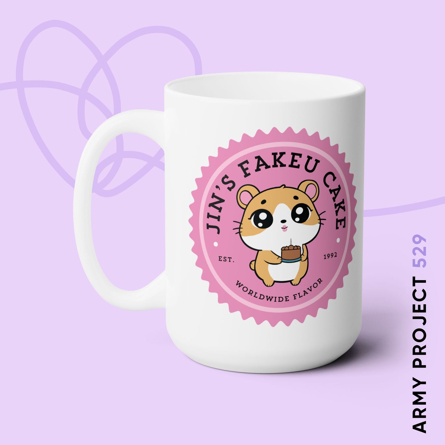 Jin's Fakeu Cake 15oz Bakery Series Ceramic Coffee Mug