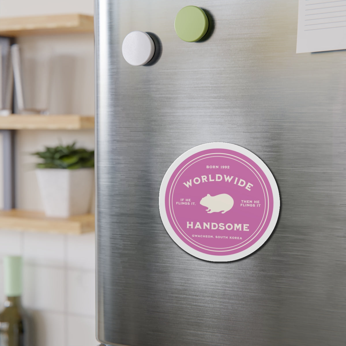 Worldwide Handsome Medallion Series Die-Cut Magnet