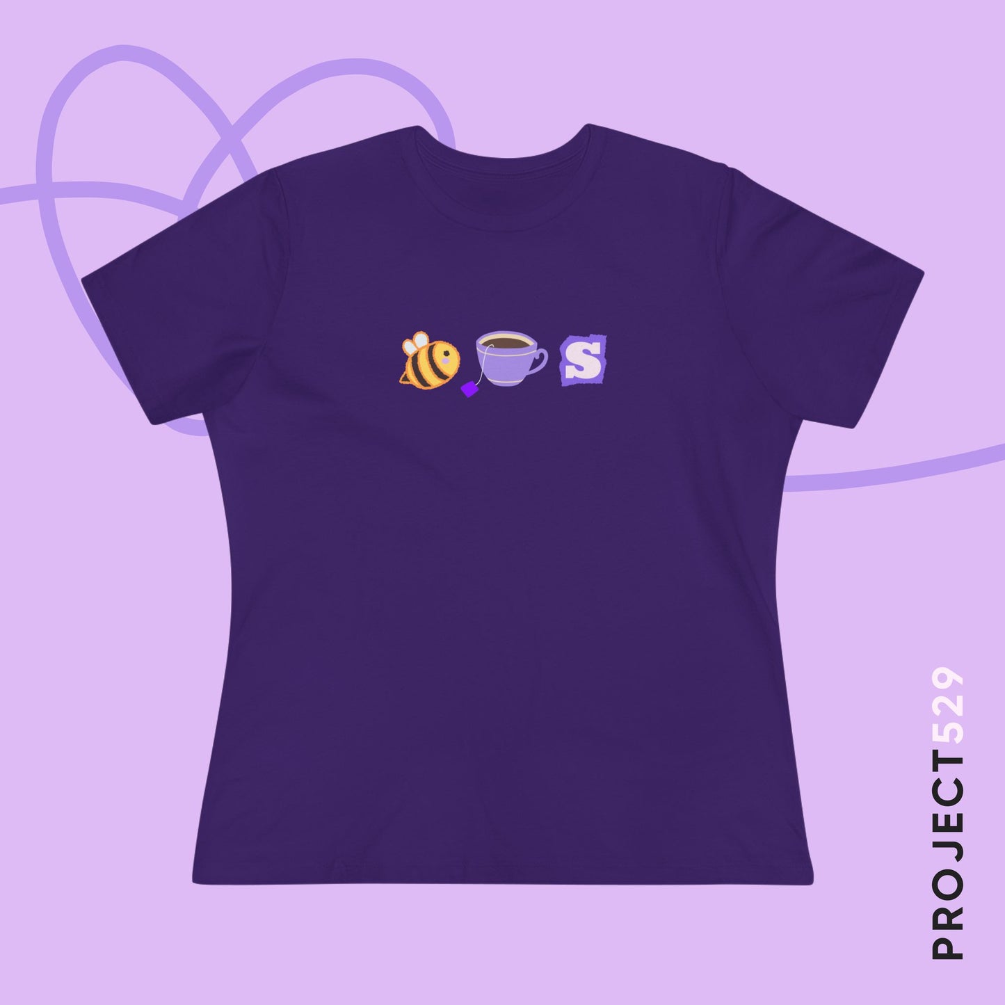 Bee Tea Ess Women's Relaxed Jersey Short Sleeve Tee