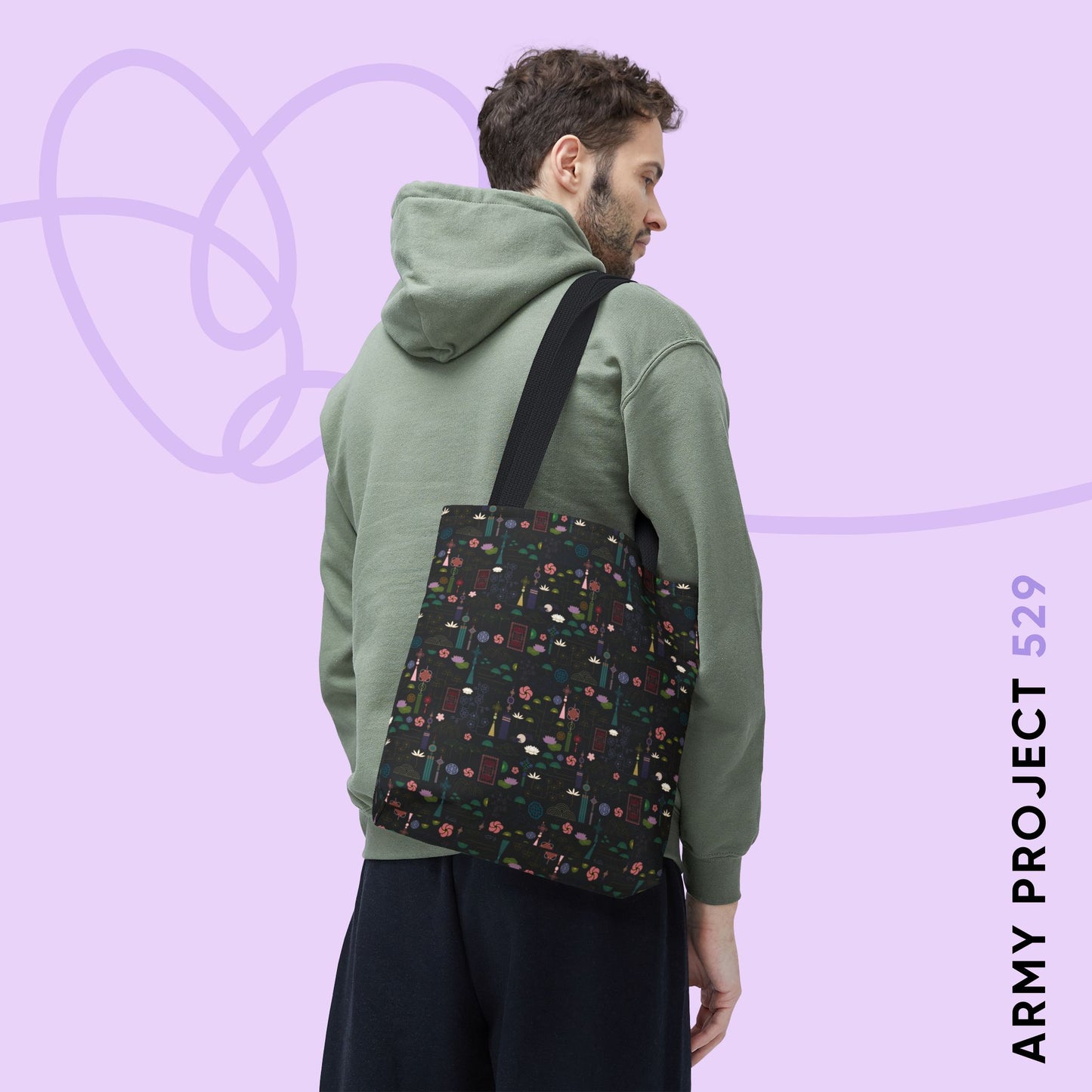 Norigae Night Garden Tote Bag