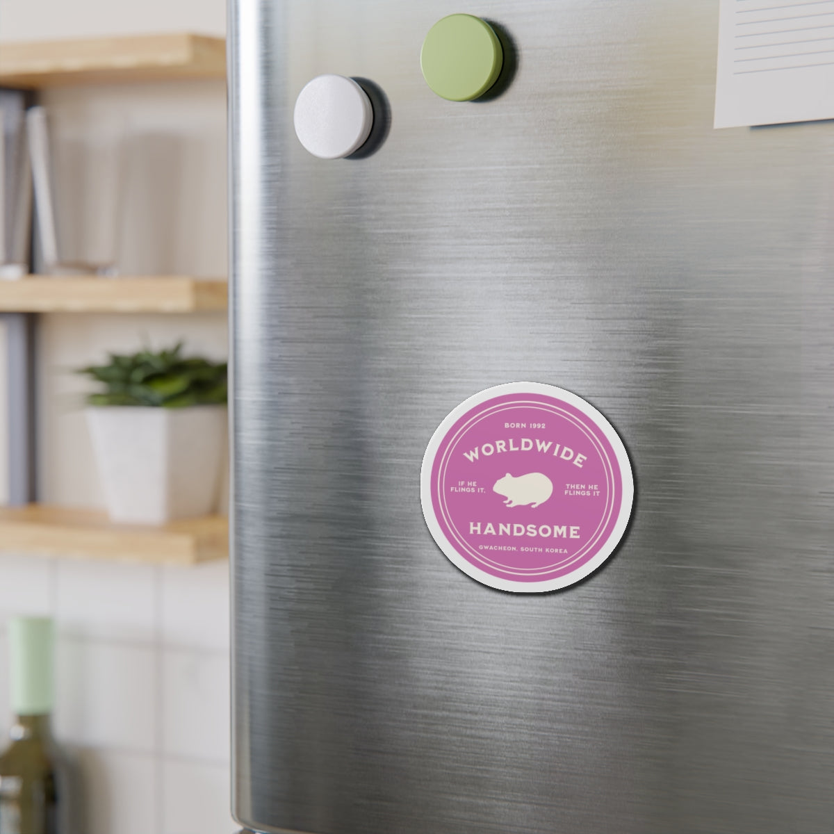 Worldwide Handsome Medallion Series Die-Cut Magnet