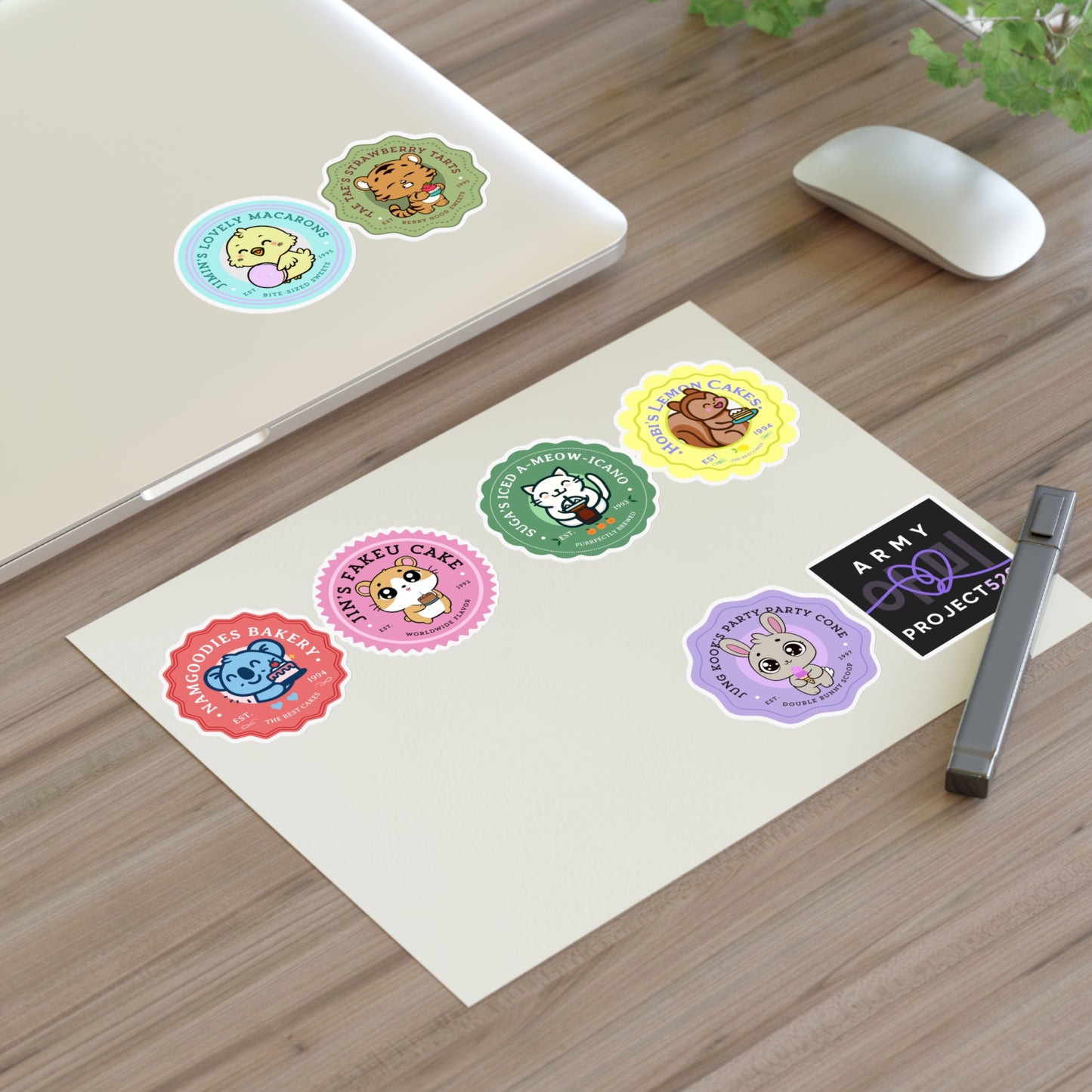 Bakery Series Vinyl Sticker Sheet