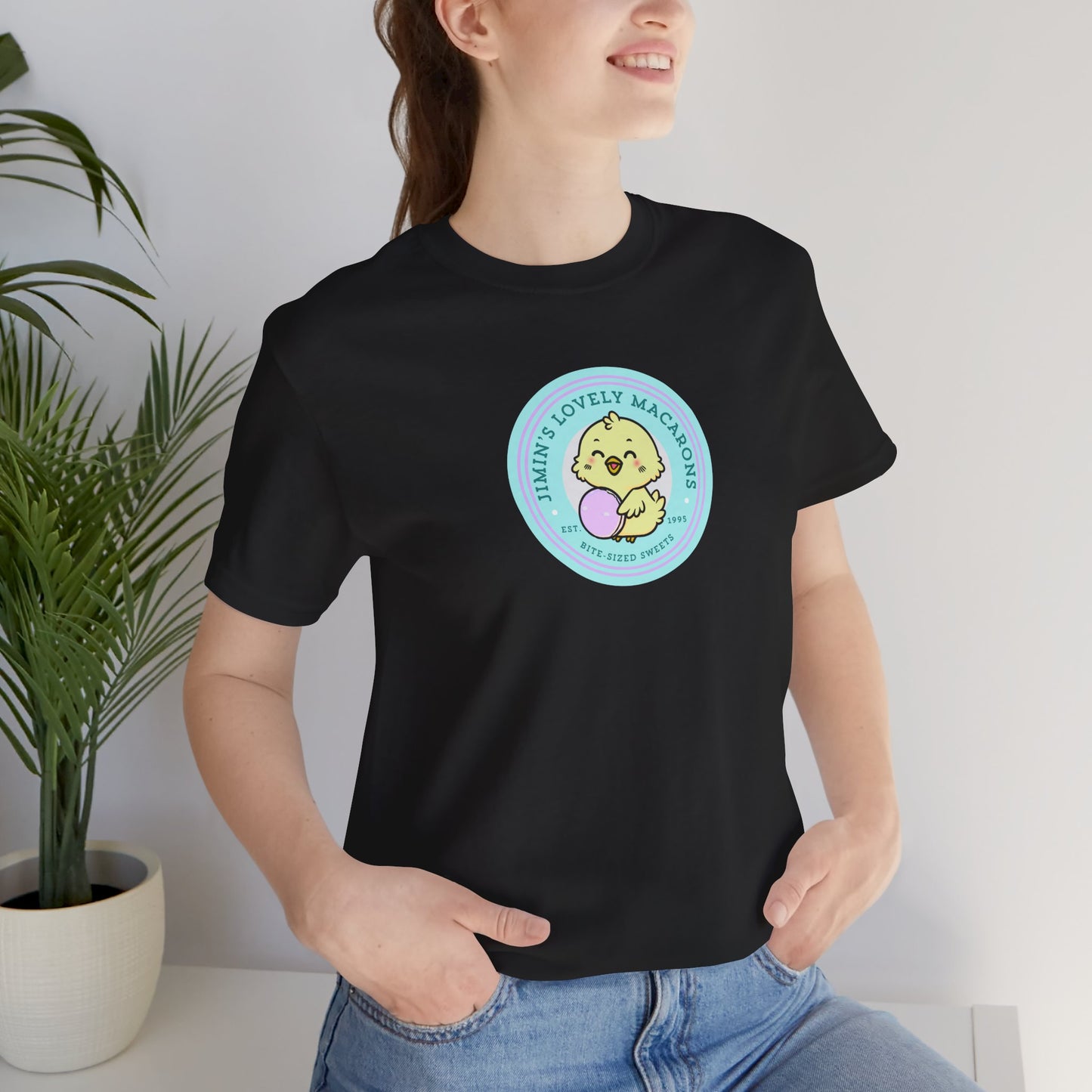 Jimin Lovely Macarons Unisex Jersey Short Sleeve Tee