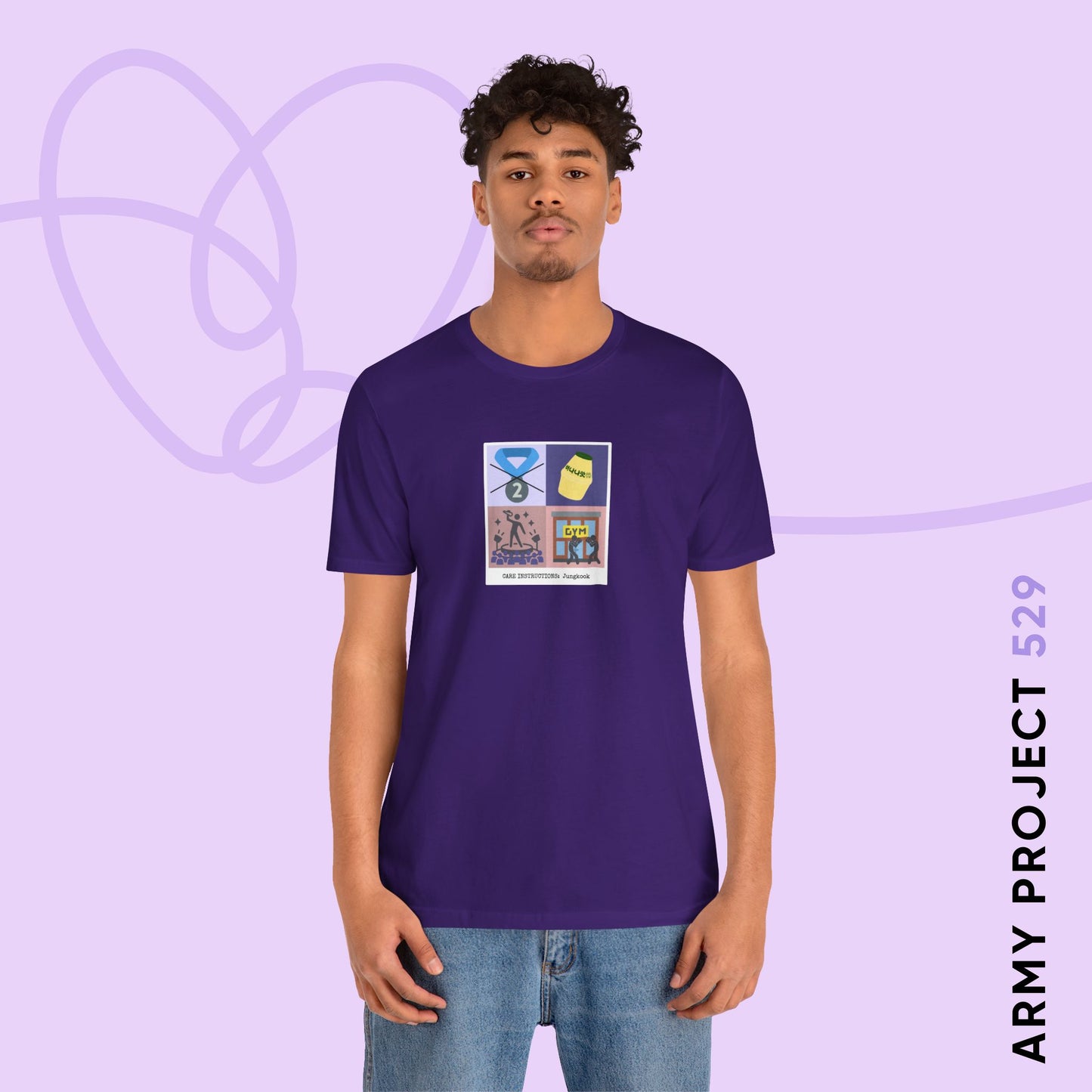 Jungkook Care Instructions Unisex Jersey Short Sleeve Tee