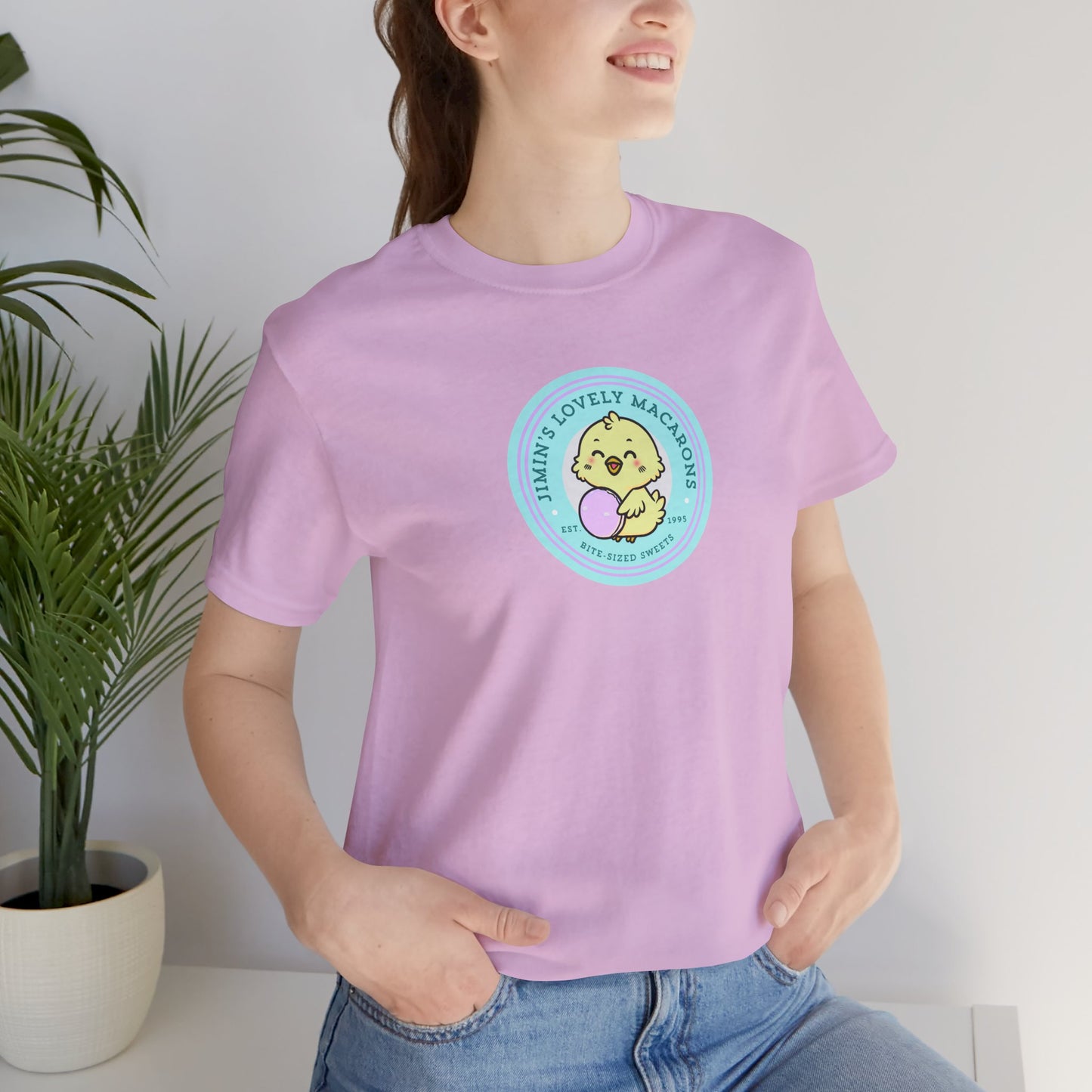 Jimin Lovely Macarons Unisex Jersey Short Sleeve Tee