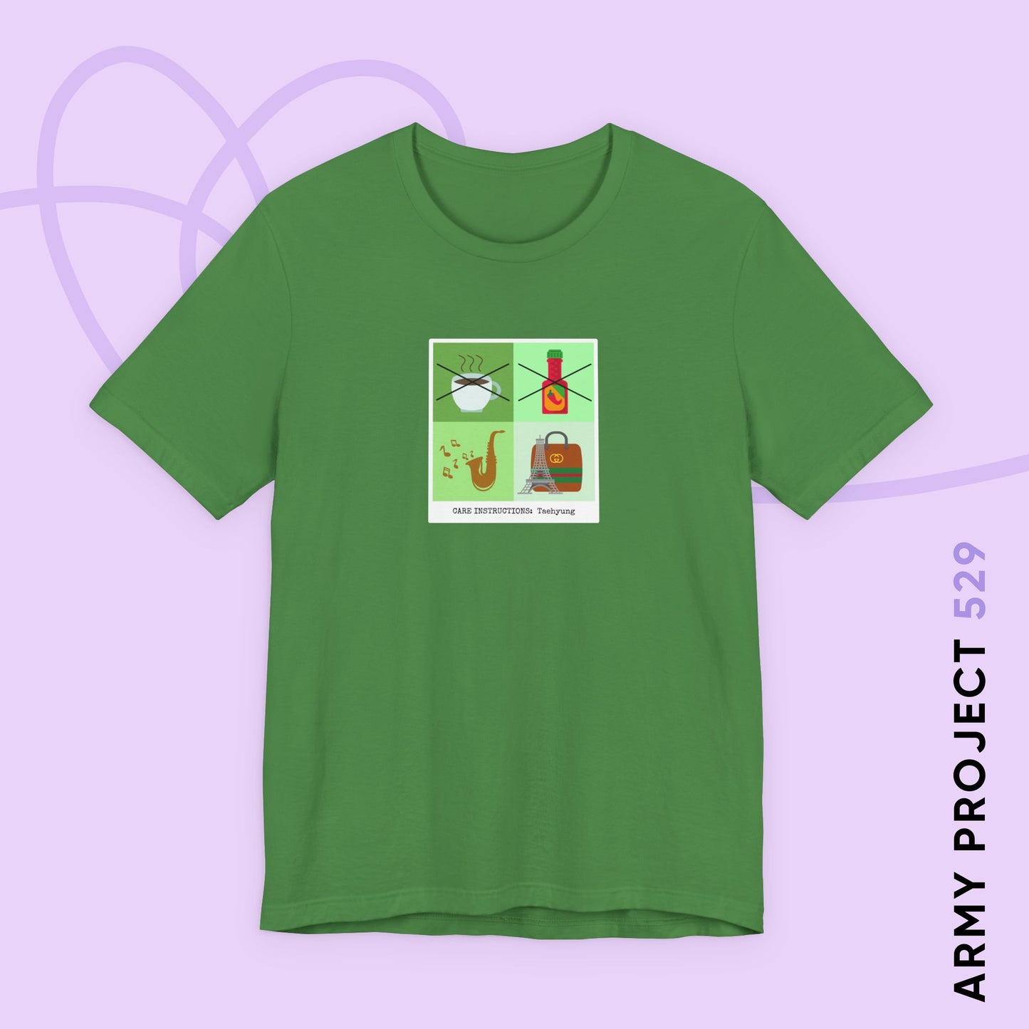 Taehyung Care Instructions Unisex Jersey Short Sleeve Tee