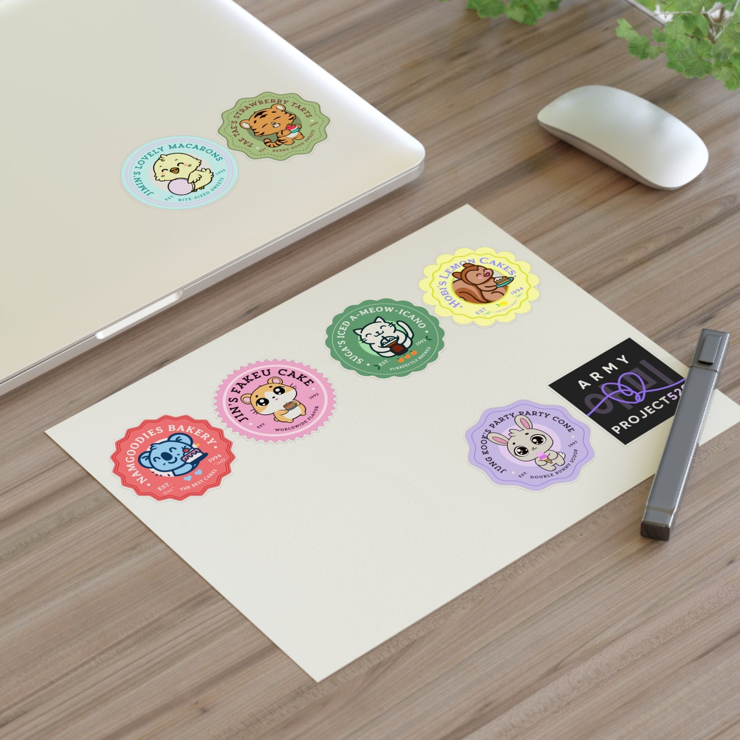 Bakery Series Vinyl Sticker Sheet