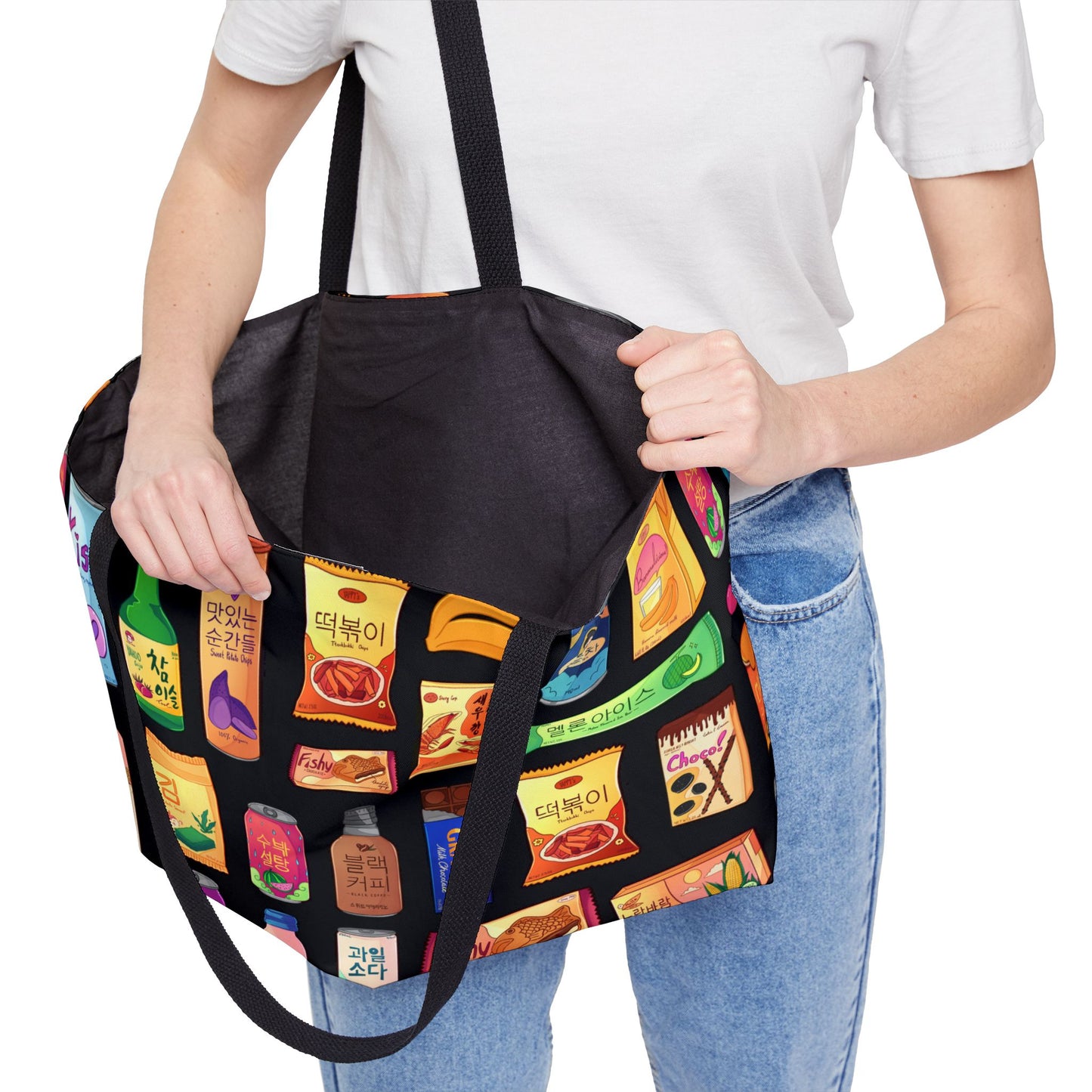 Bright & Bold Korean Snacks Weekender Tote Bag