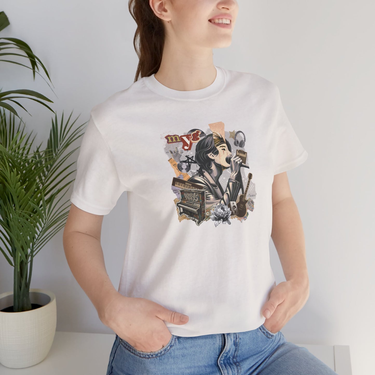 Yoongi Retro 2010s Unisex Jersey Short Sleeve Tee