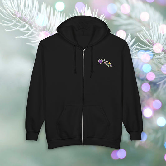 OT7 Zip Hoodie - 12 Days of Bangtan - Fanmade BTS Merch - Full Zip Sweatshirt