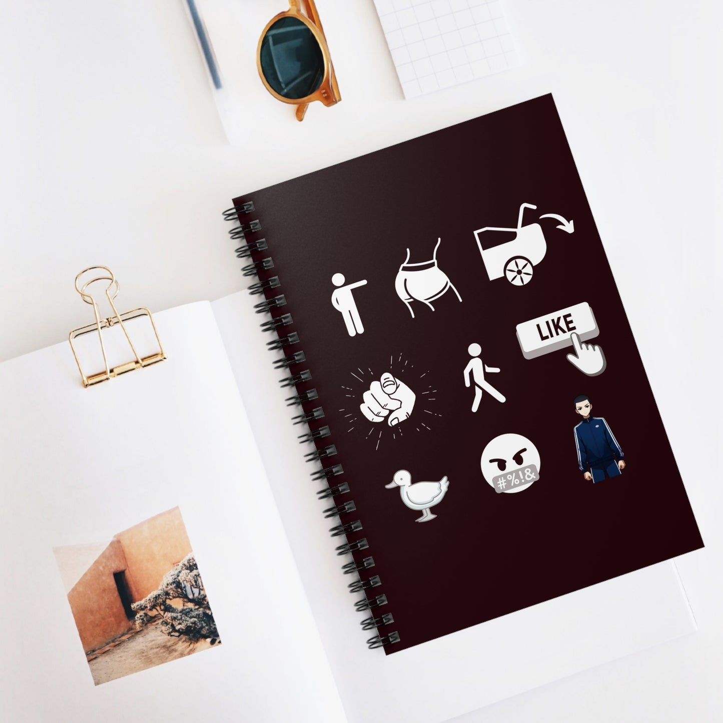 Walking Like a Duck Spiral Notebook
