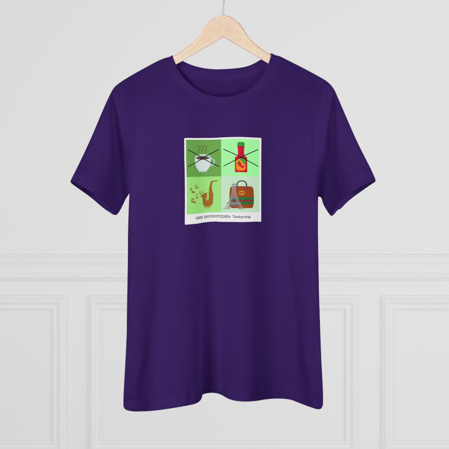 Taehyung Care Instructions Women's Relaxed Jersey Short Sleeve Tee