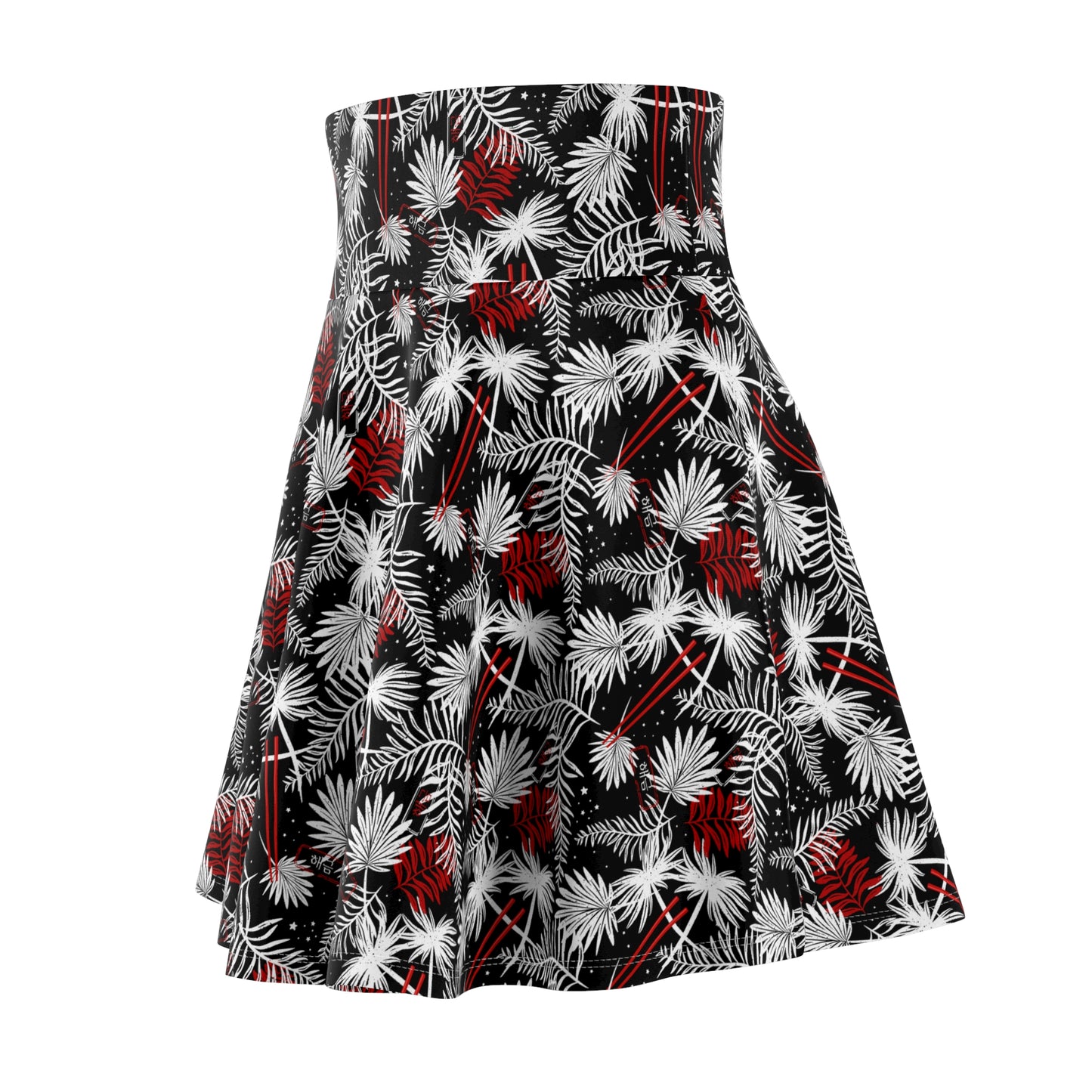 Tropical Chopsticks Skater Skirt