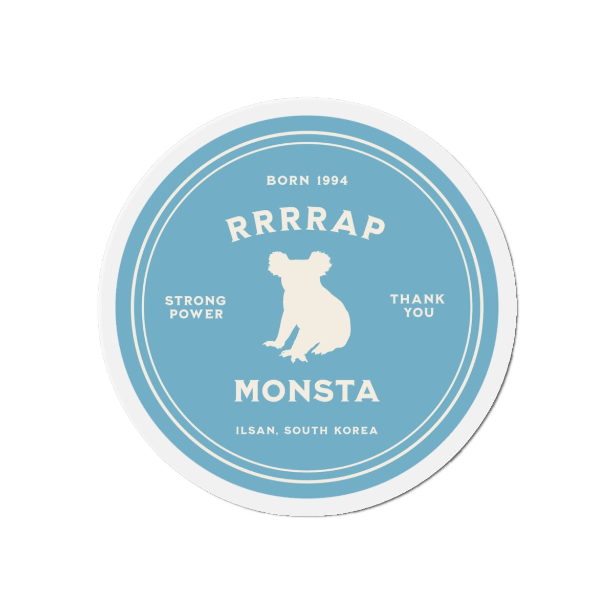 RRRRap Monsta Medallion Series Die-Cut Magnet