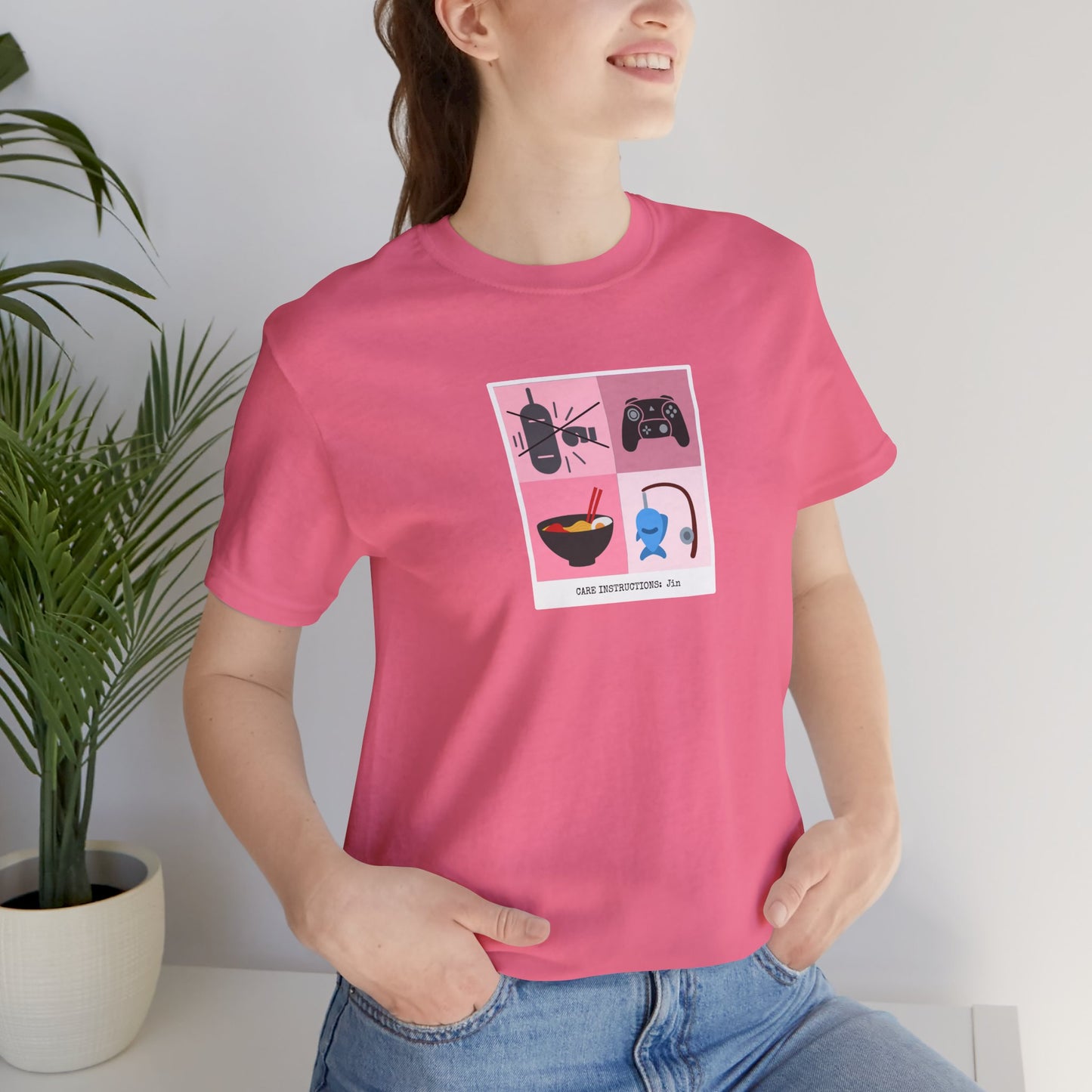 Seokjin Care Instructions Unisex Jersey Short Sleeve Tee