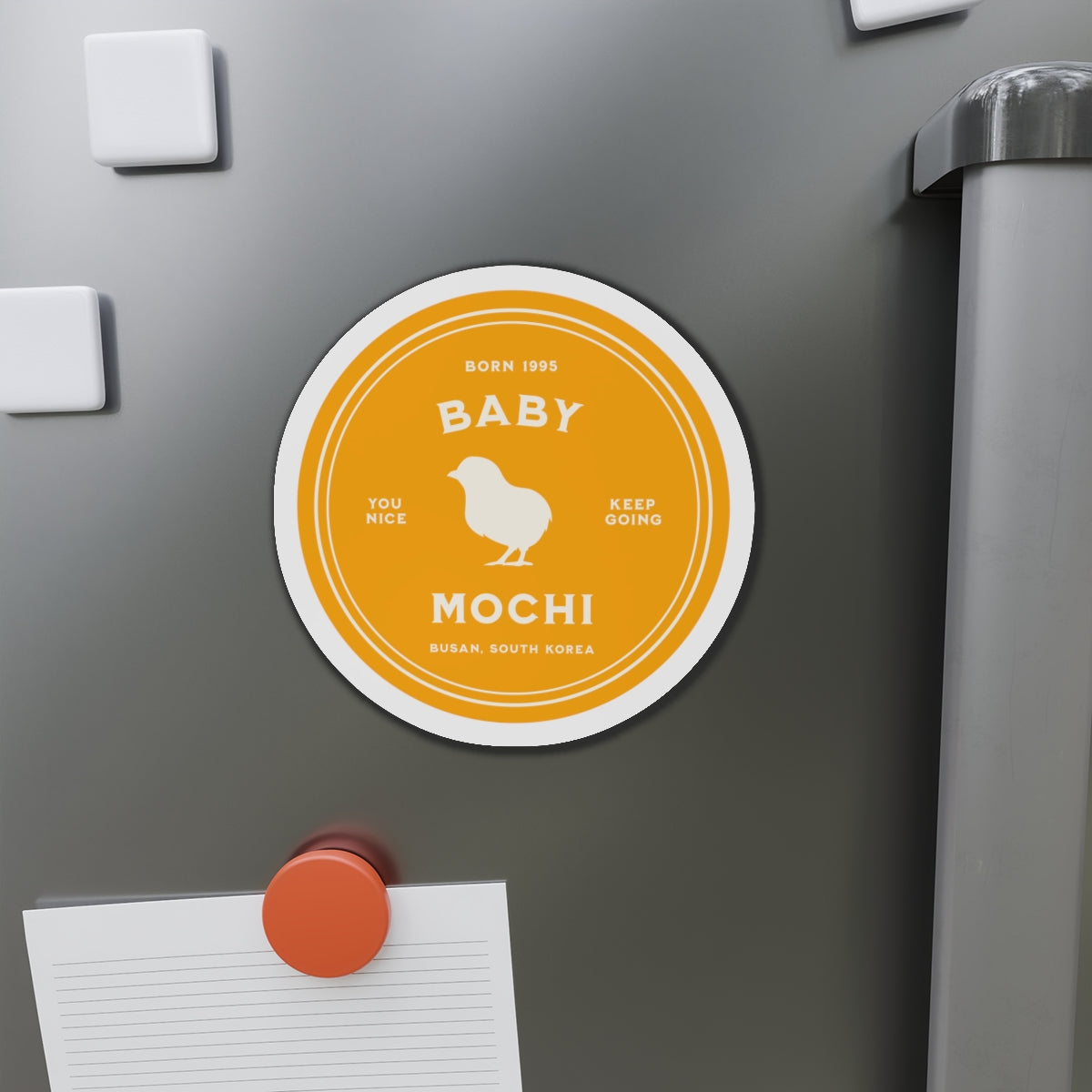 Baby Mochi Medallion Series Die-Cut Magnet