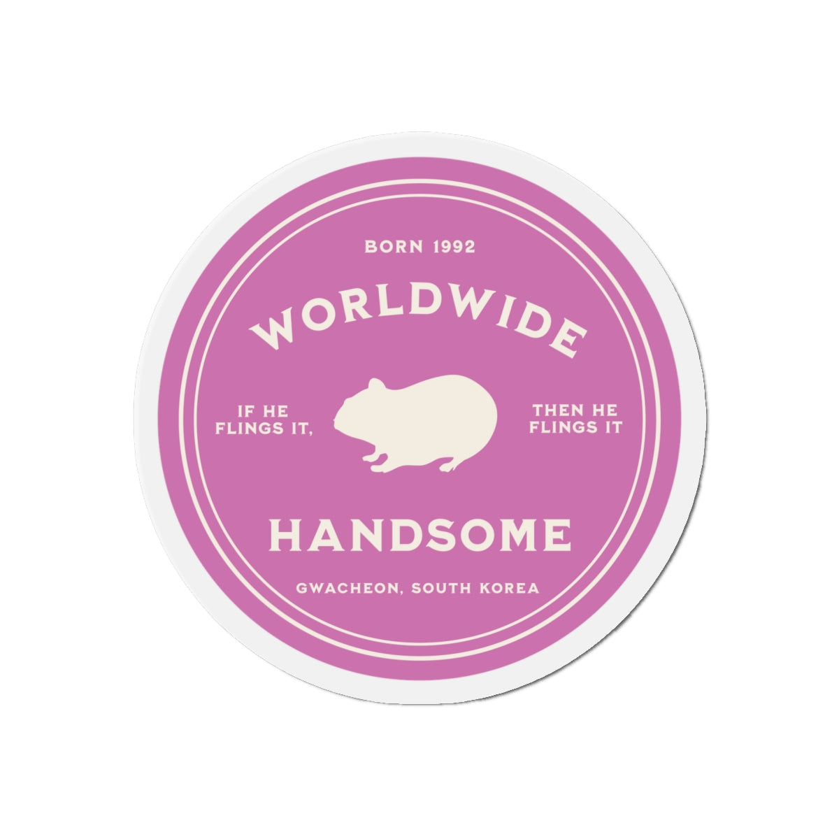 Worldwide Handsome Medallion Series Die-Cut Magnet