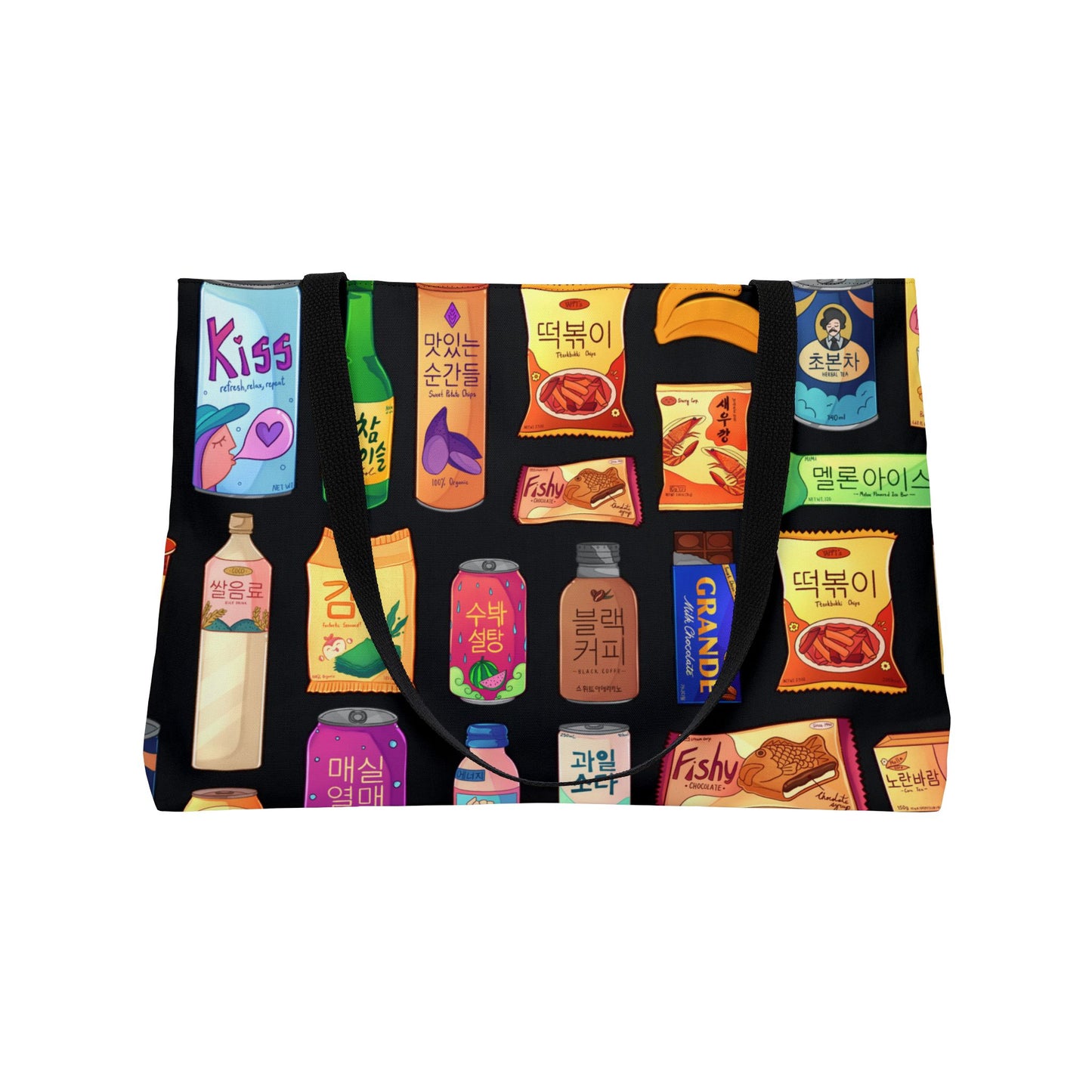 Bright & Bold Korean Snacks Weekender Tote Bag