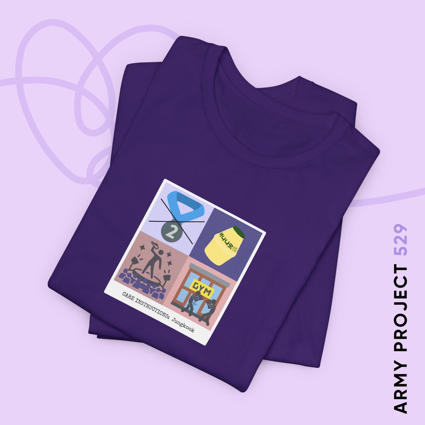Jungkook Care Instructions Unisex Jersey Short Sleeve Tee