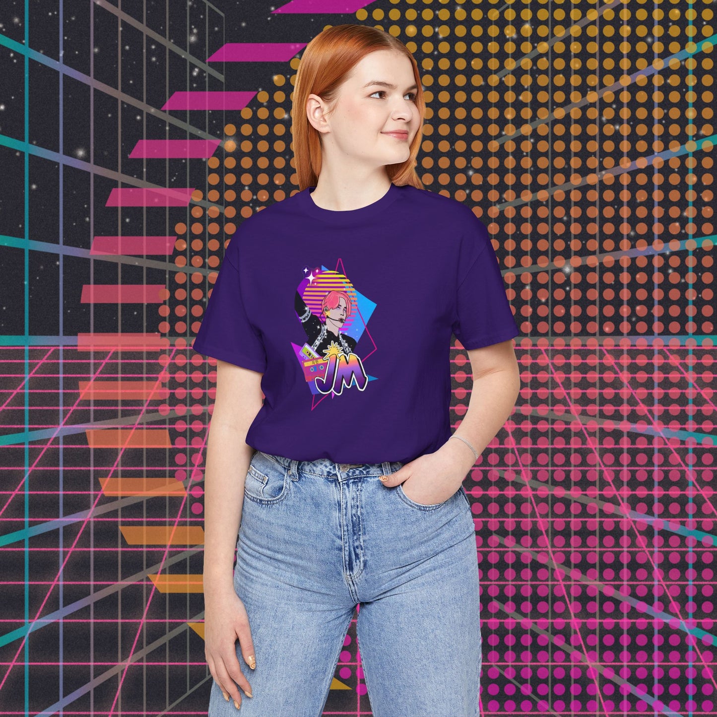 Jimin 1980s Retro Series Unisex Jersey Short Sleeve Tee