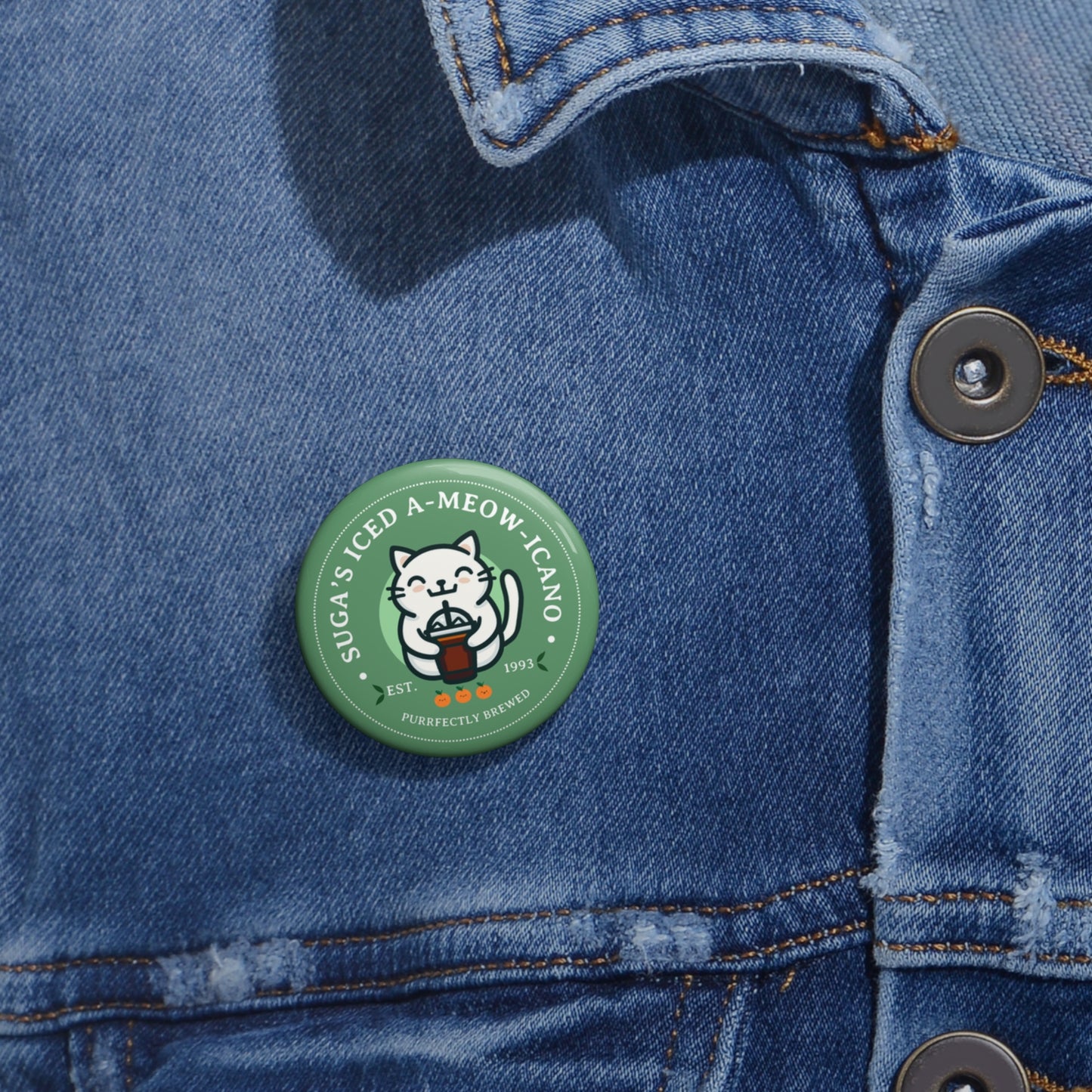 SUGA Iced A-meow-icano Bakery Series Pin Button