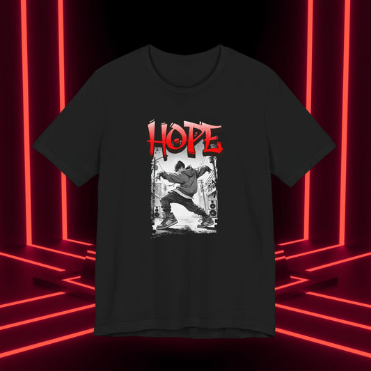 Hobi Concert Short Sleeve Shirt - HOTS with Hope (Stop Sign Ver.) - Fanmade BTS Merch - Soft Unisex T-Shirt