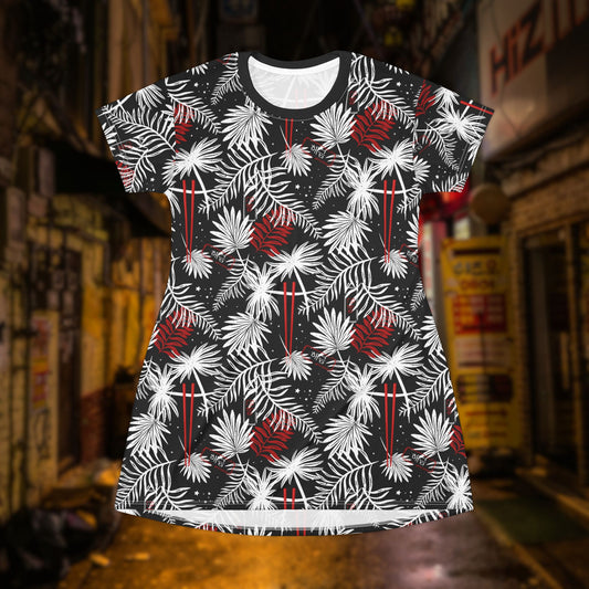 Yoongi T-Shirt Dress- Tropical Chopsticks - Fanmade BTS Apparel