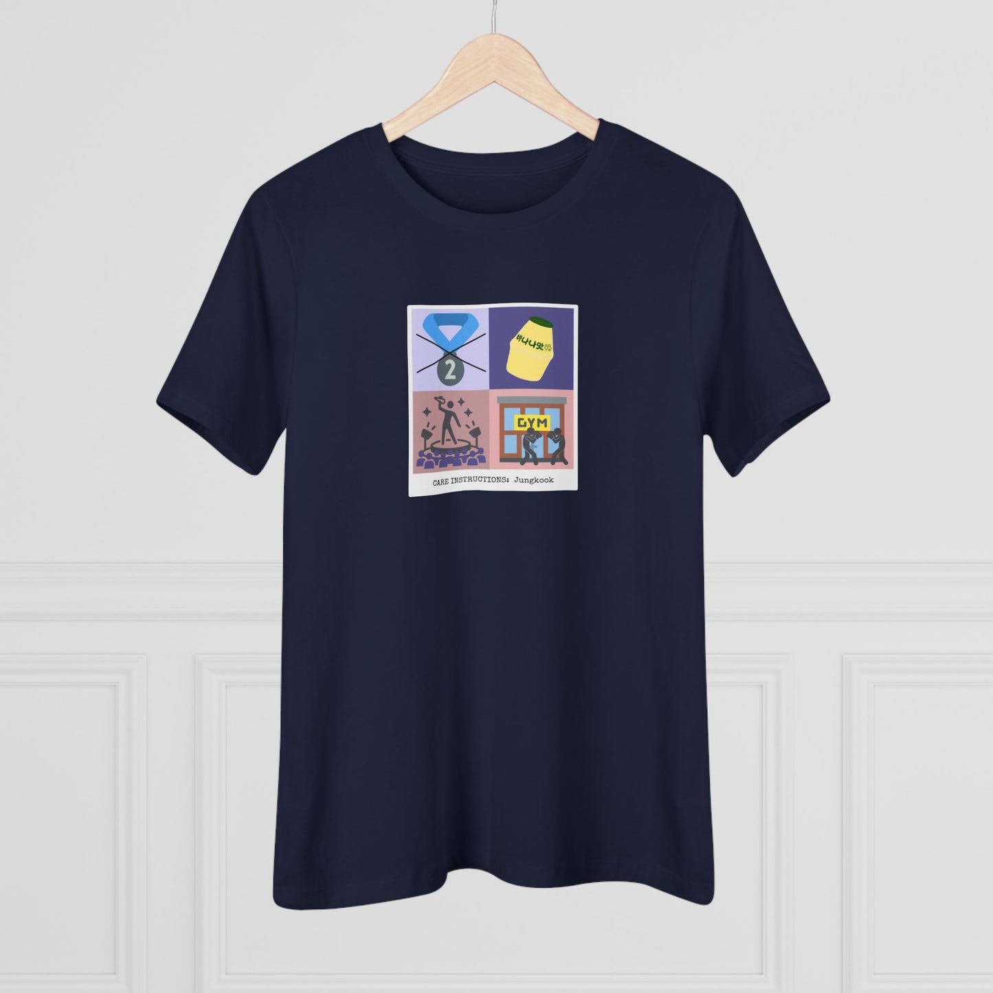 Jungkook Care Instructions Women's Relaxed Jersey Short Sleeve Tee