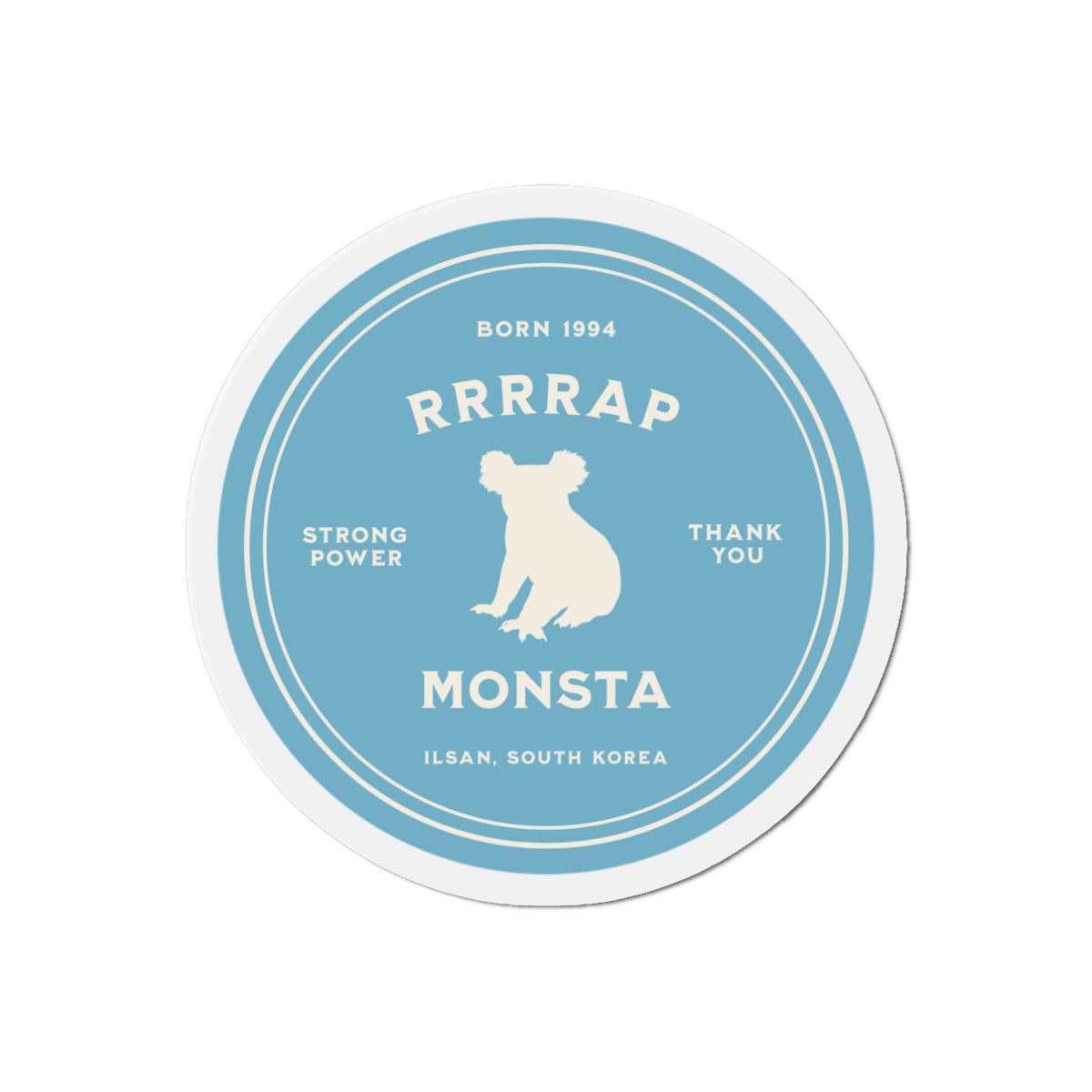 RRRRap Monsta Medallion Series Die-Cut Magnet