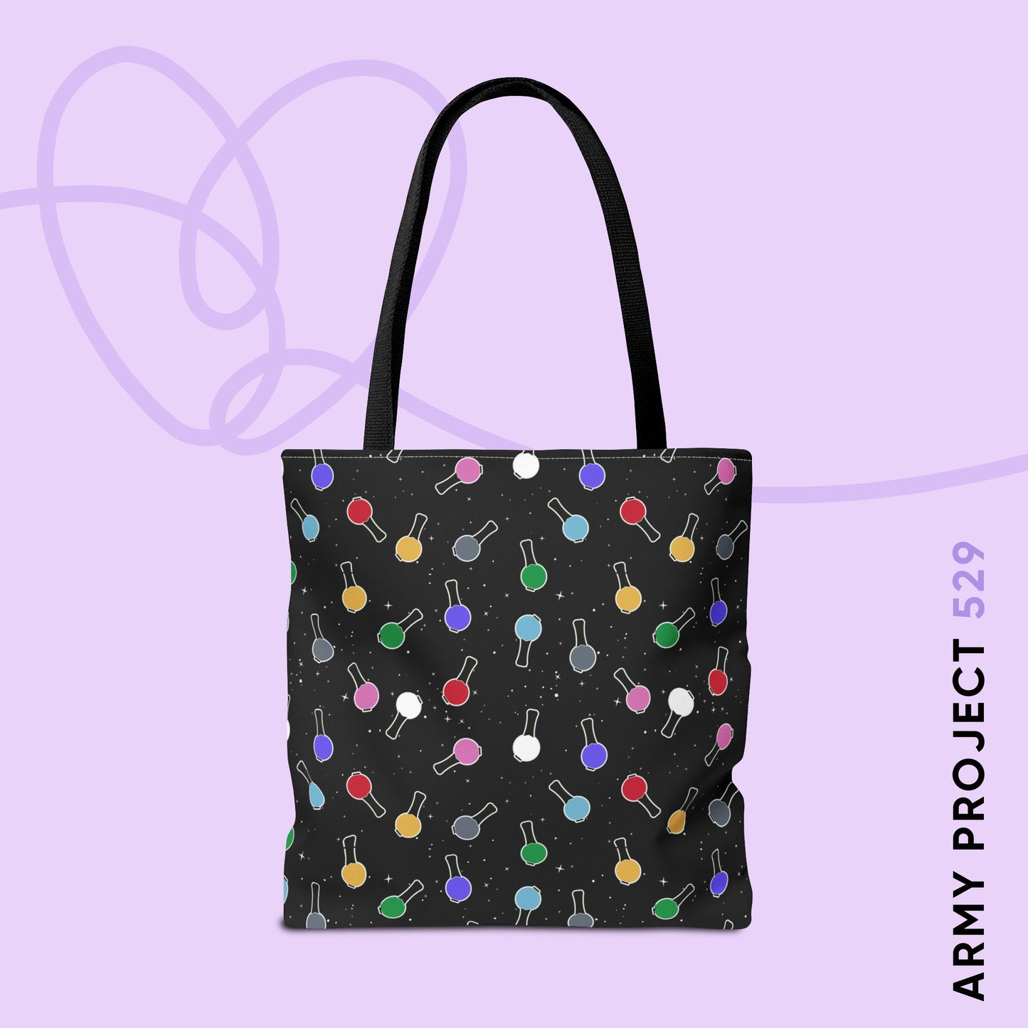 Ma City Map Lightstick Tote Bag