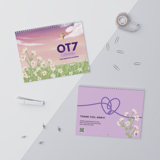 Fanmade BTS 2026 Wall Calendar - 'Guess the Song' - Original Music-Inspired Artwork