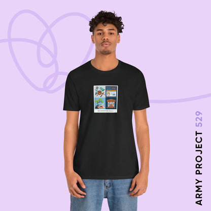 Namjoon Short Sleeve Shirt - Funny Fanmade Merch - Care Instructions - Soft Unisex T-Shirt