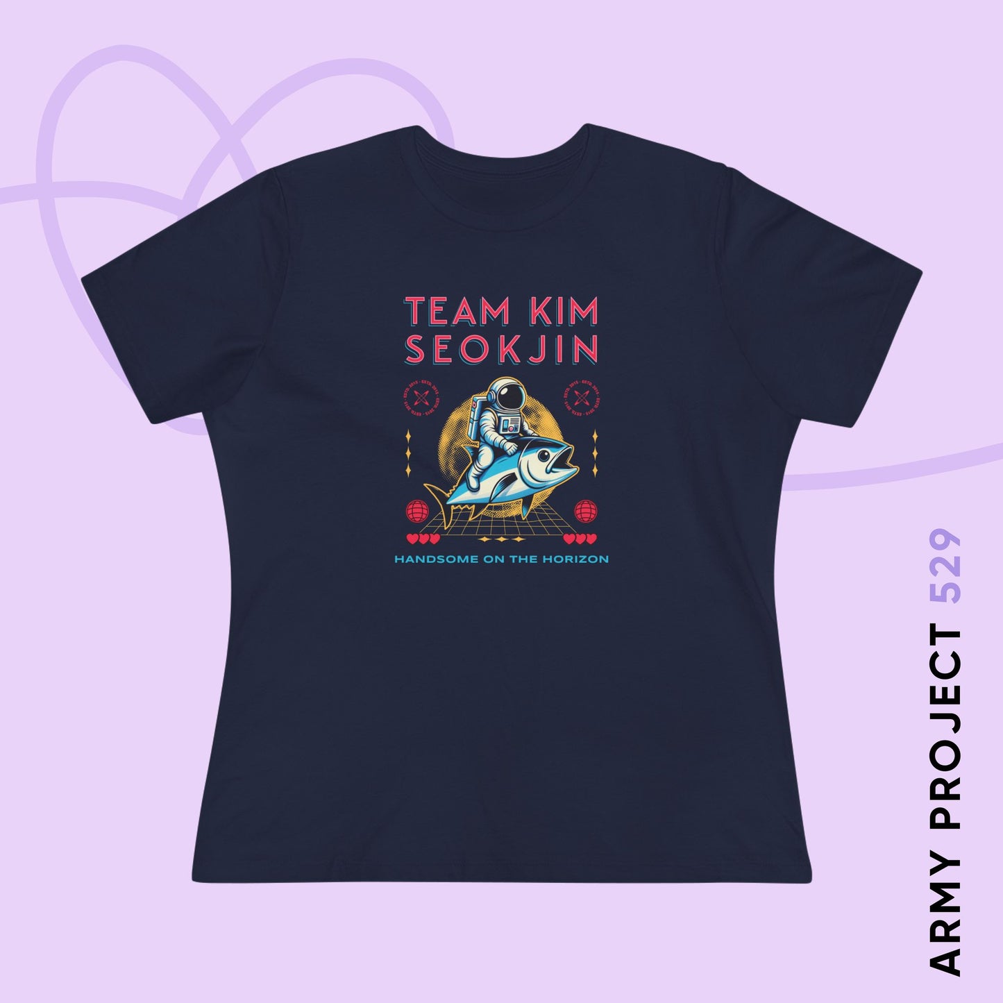 Jin Women's Tee - Team Kim Seokjin - Fanmade BTS Merch - Soft Jersey T-Shirt