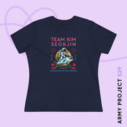 Jin Women's Tee - Team Kim Seokjin - Fanmade BTS Merch - Soft Jersey T-Shirt
