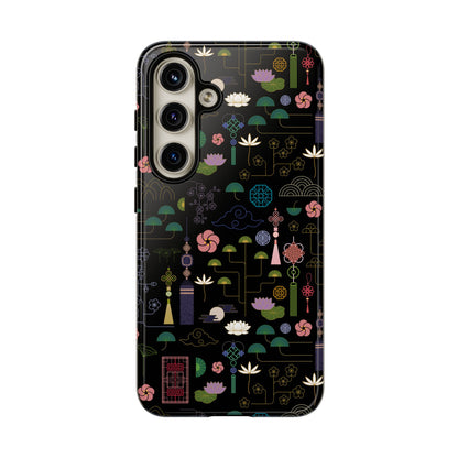 Norigae Night Garden Tough Phone Case - Elegant K-Pop Merch - iPhone, Galaxy, Pixel Cover