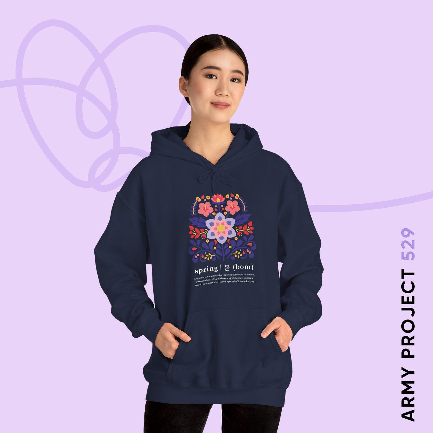 OT7 Hoodie - Until the Flowers Bloom - Cozy Unisex Sweatshirt