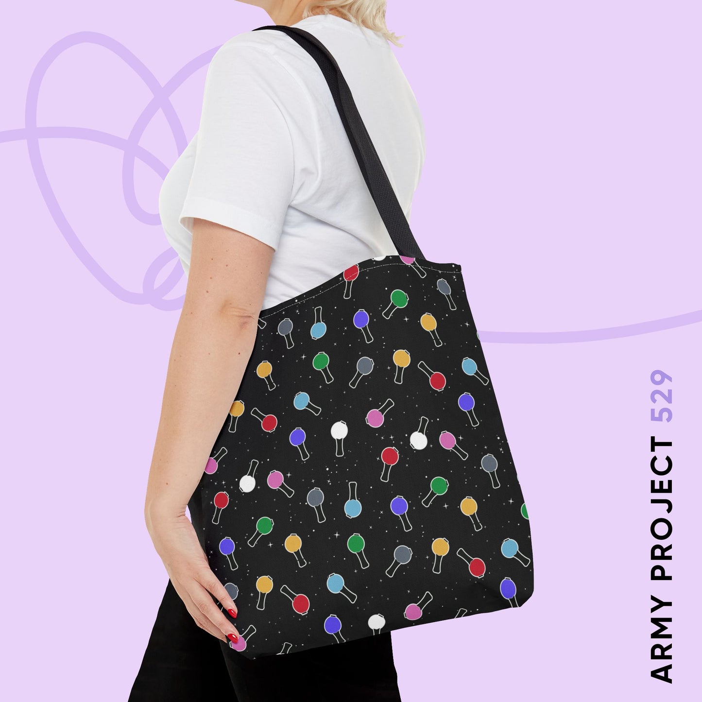 Ma City Map Lightstick Tote Bag