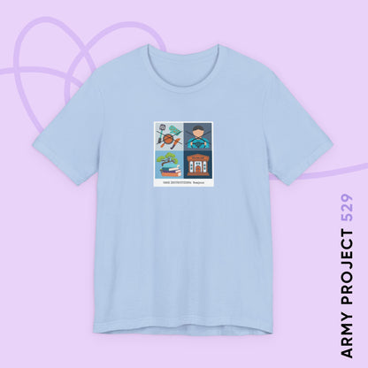Namjoon Short Sleeve Shirt - Funny Fanmade BTS Merch - Care Instructions - Soft Unisex T-Shirt